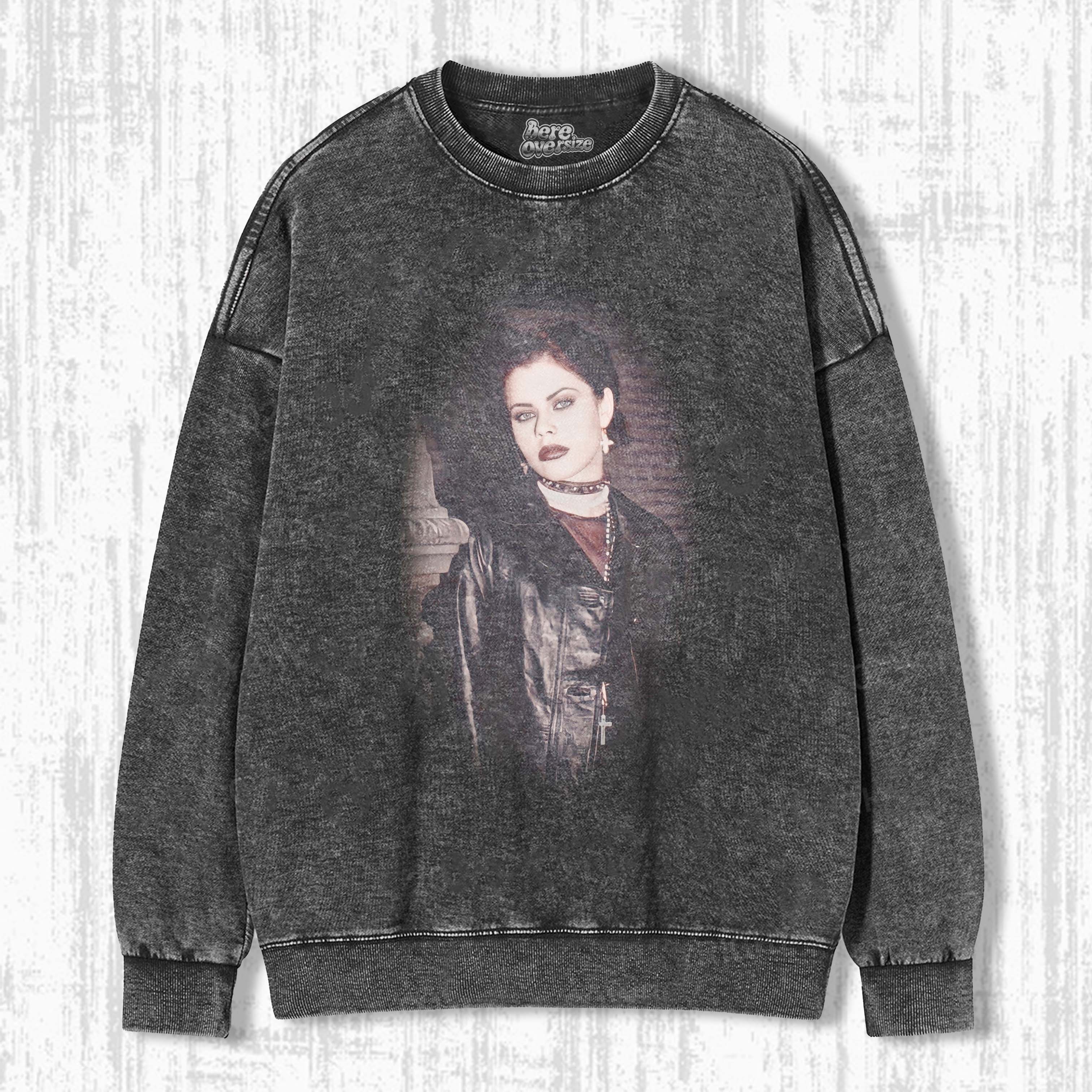GOTH LEATHER SORCERESS T-SHIRT 