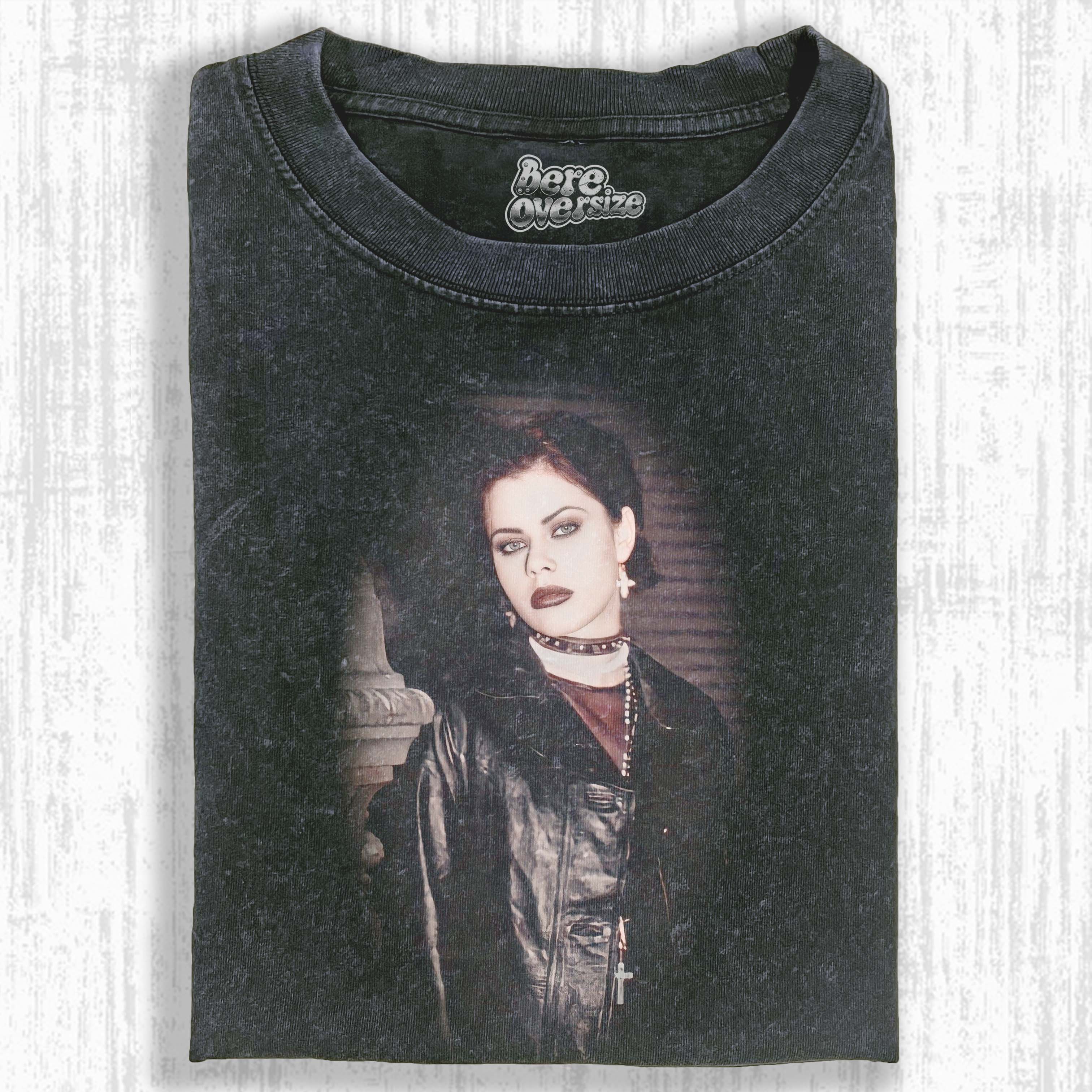 GOTH LEATHER SORCERESS T-SHIRT 