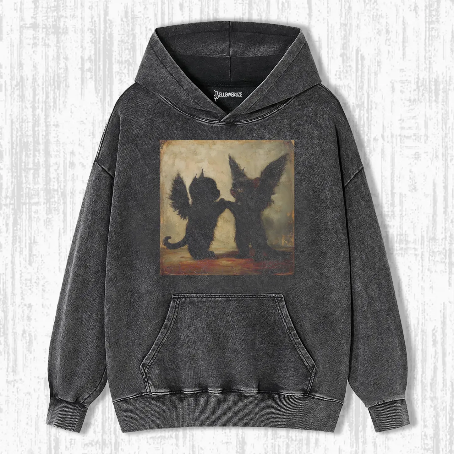 GOTHIC BAT CAT HOODIE