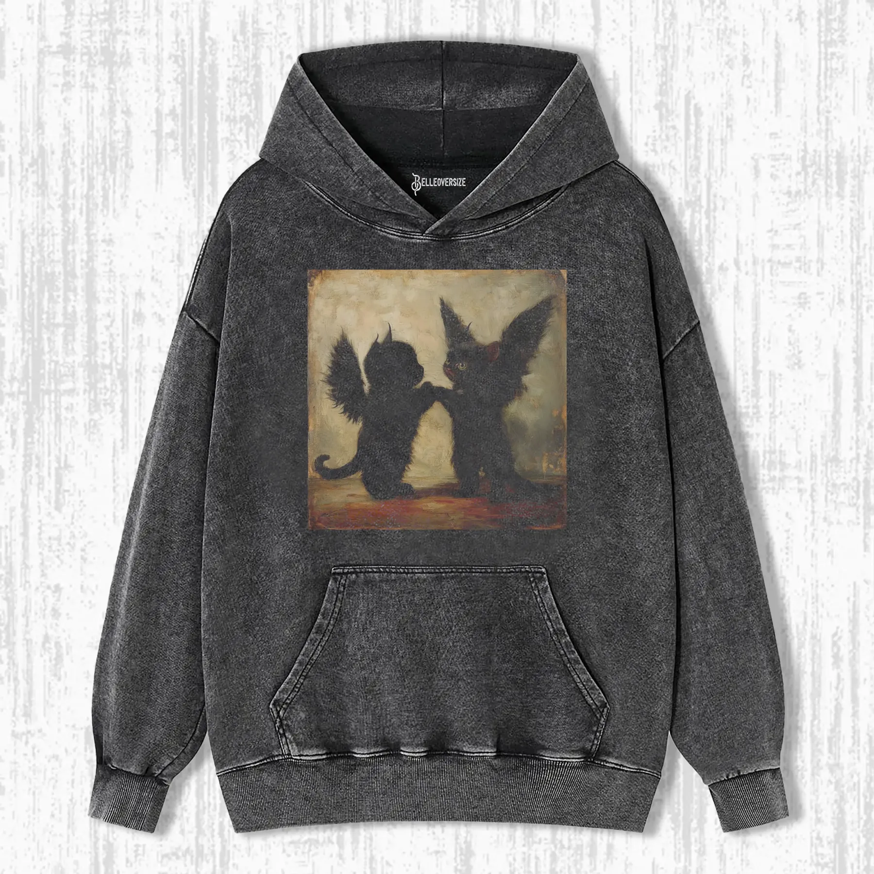 GOTHIC BAT CAT HOODIE