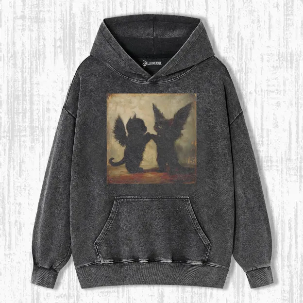 GOTHIC BAT CAT HOODIE 