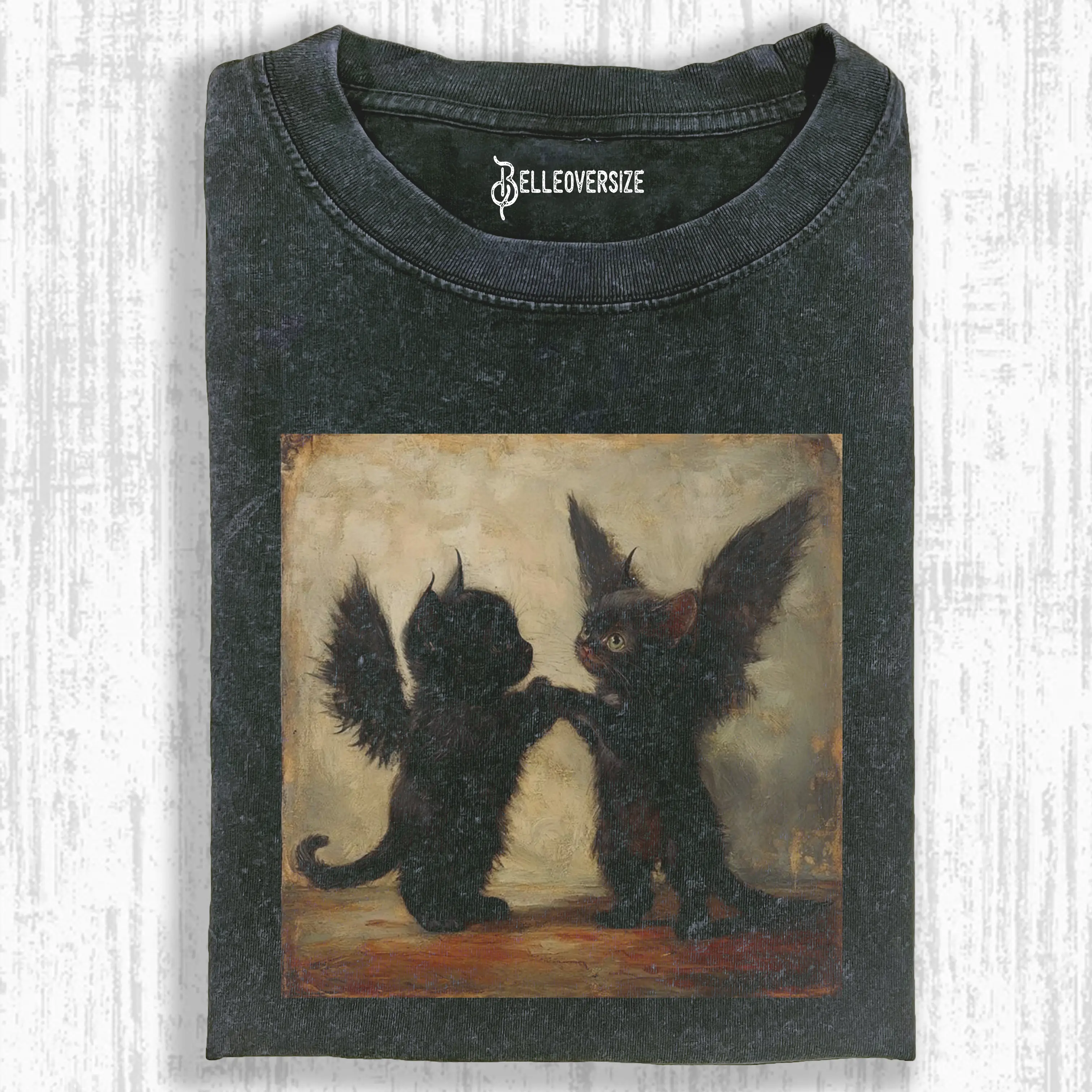 GOTHIC BAT CAT  T-SHIRT