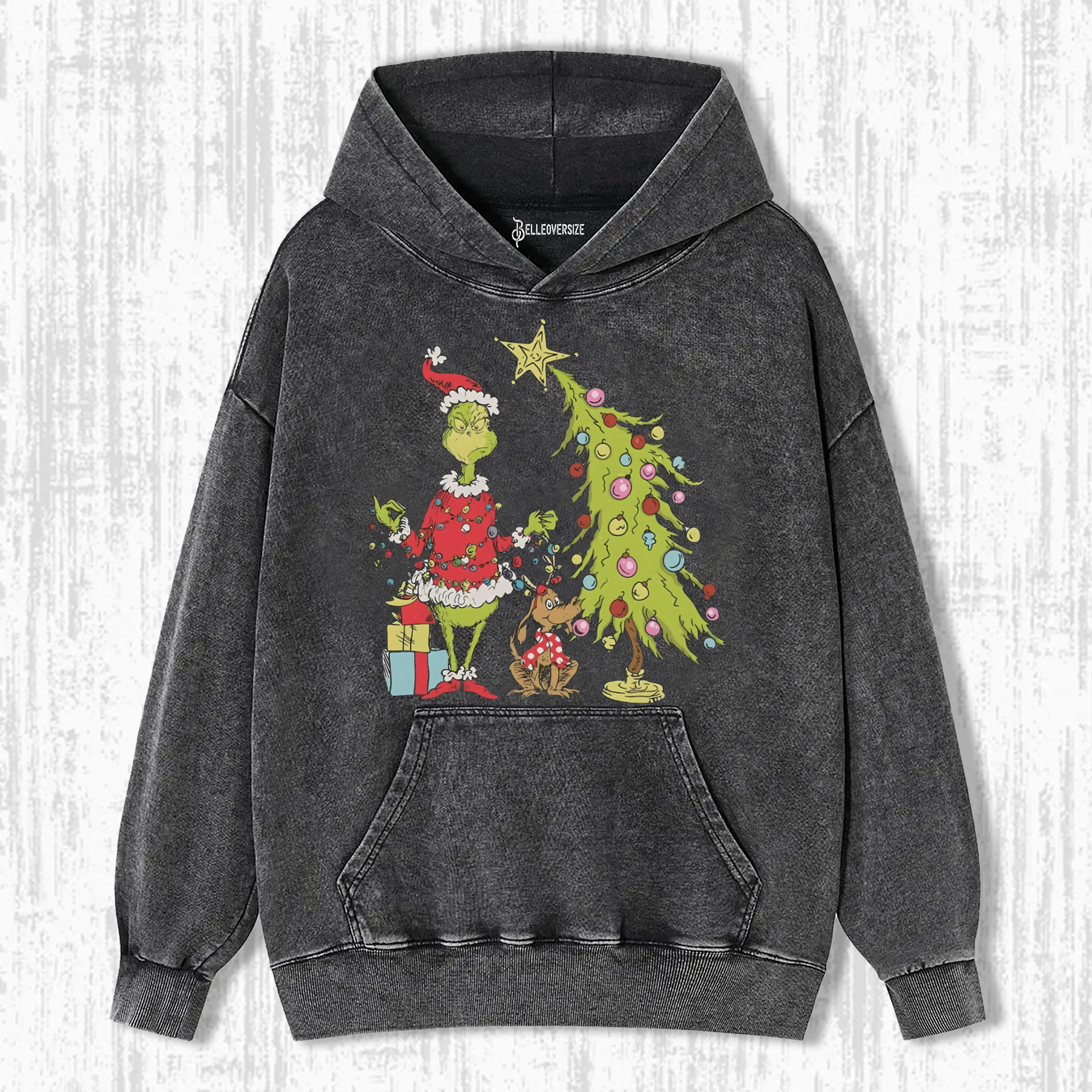 GRINCH CHRISTMAS TREE HOODIE