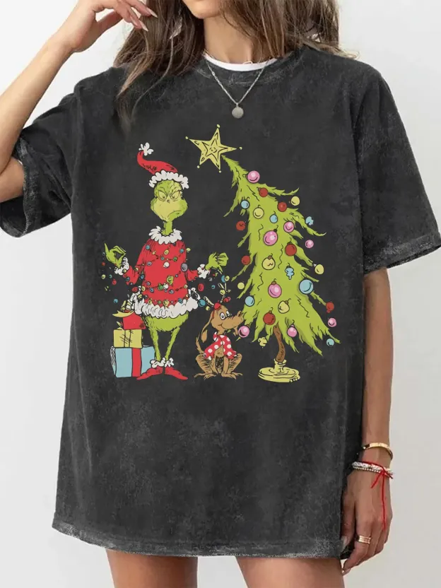 GRINCH CHRISTMAS TREE T-SHIRTS