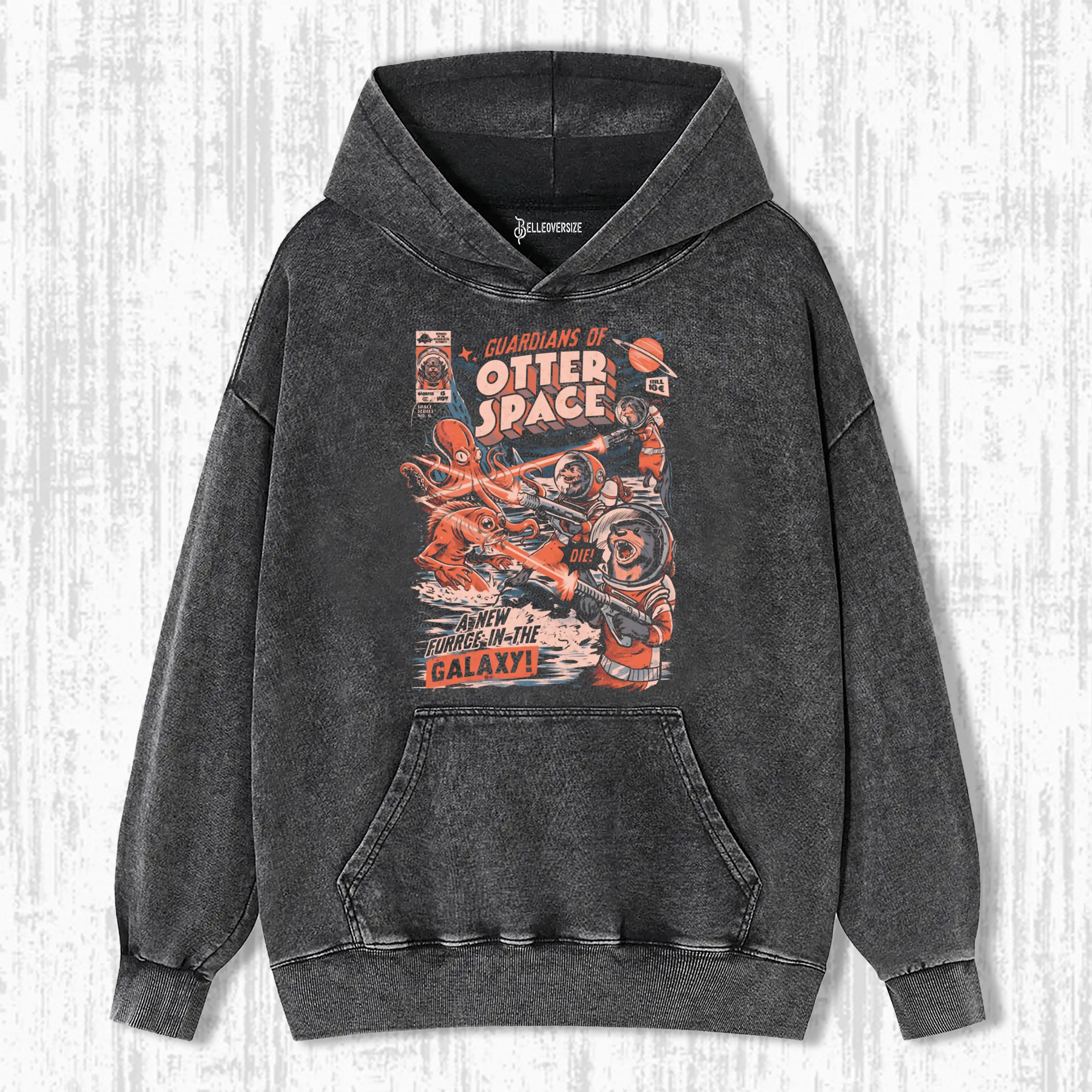 GUARDIANS OF OTTER SPACEFUNNY RETRO HOODIE