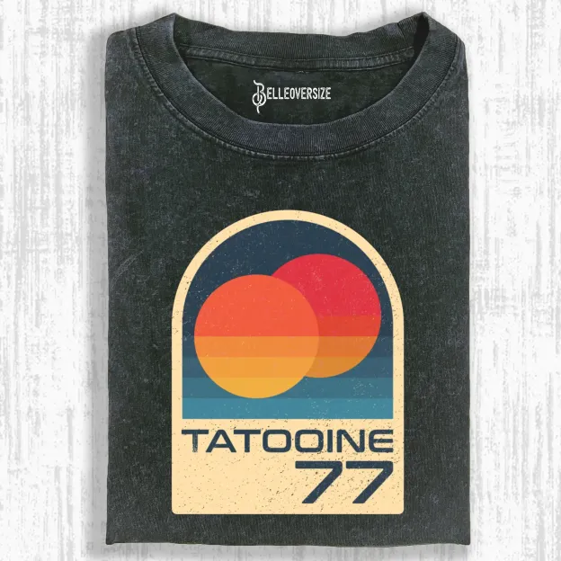 ICONIC PLANET WITH DOUBLESUN  T-SHIRT
