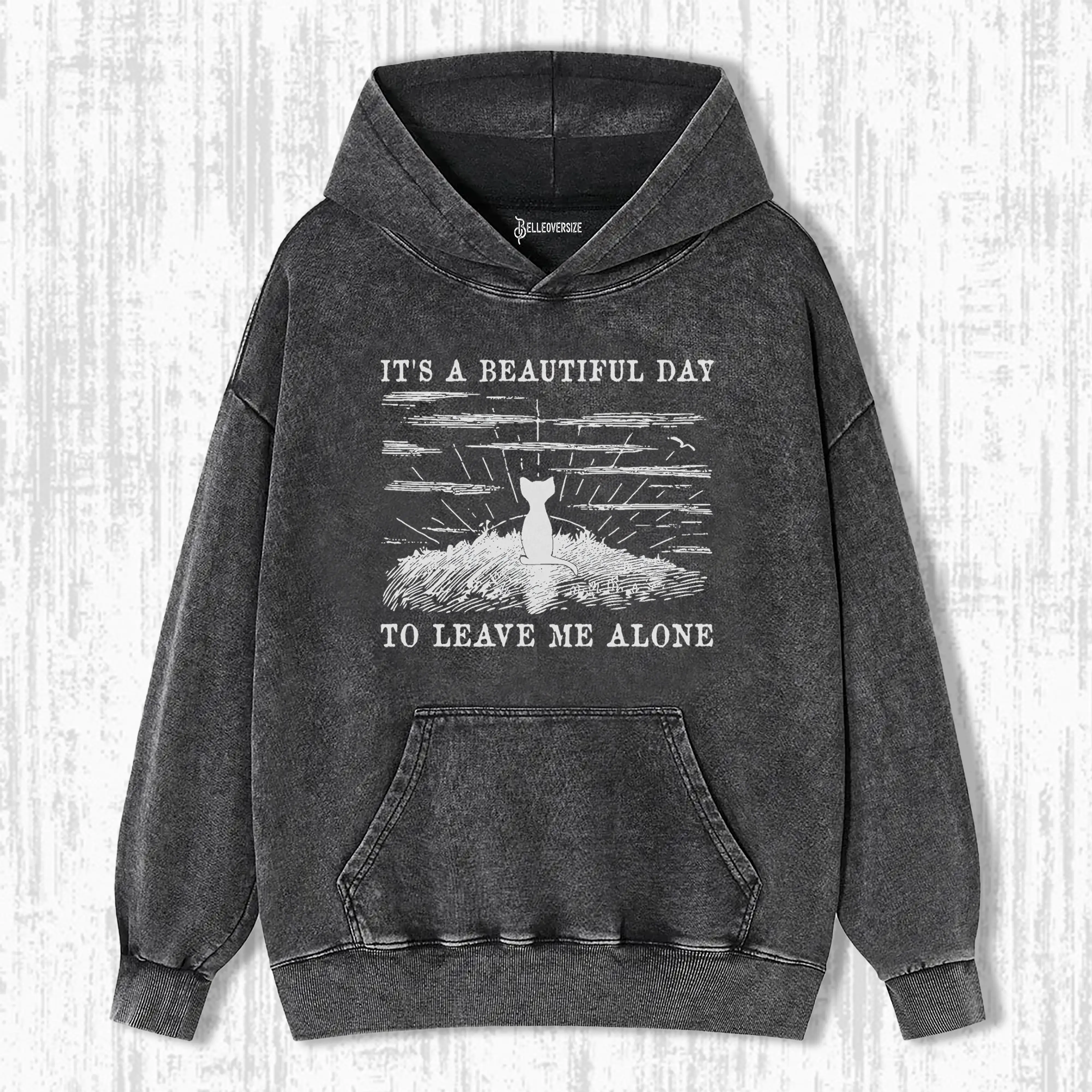 IT'S A BEAUTIFUL DAY ANTI SOCIAL HOODIE