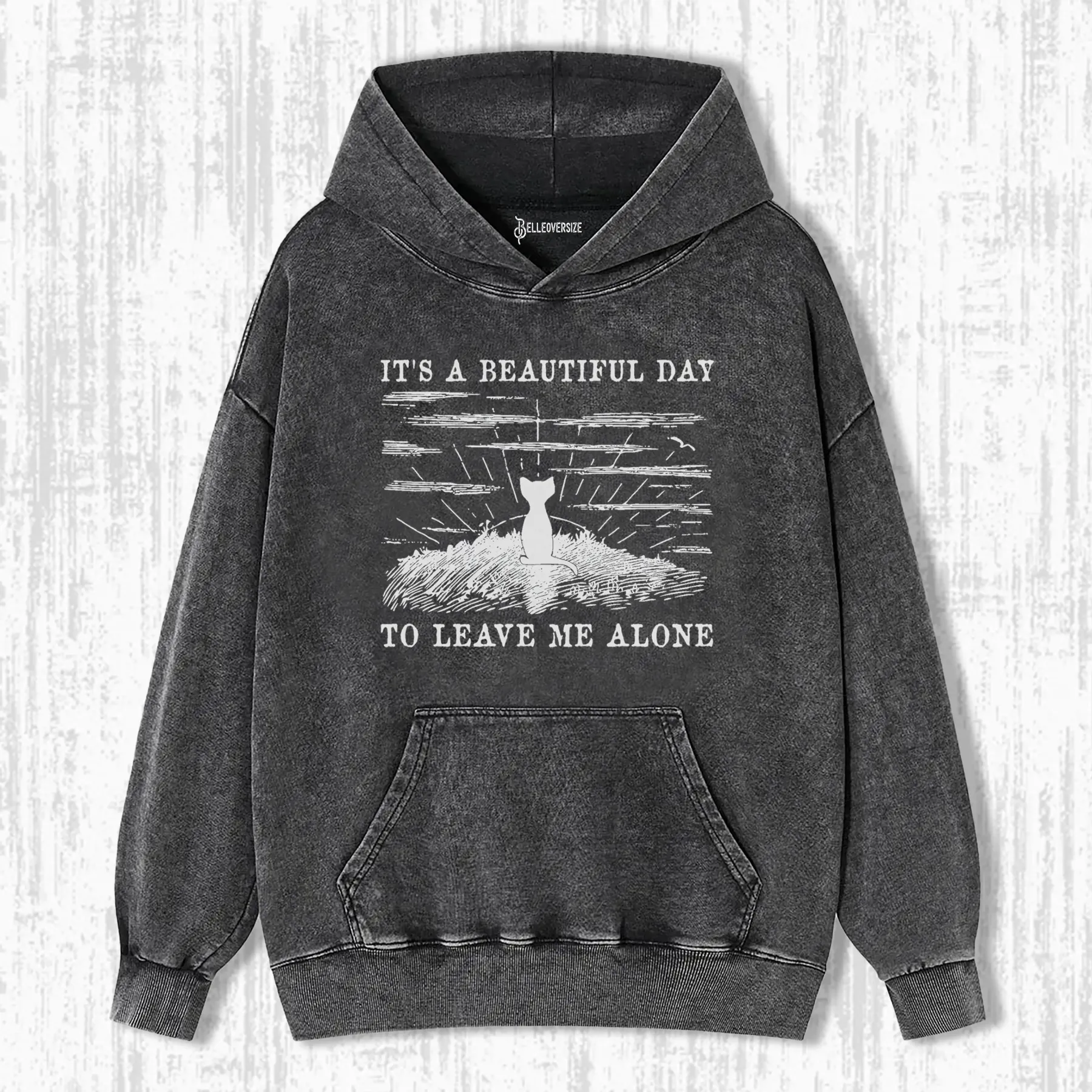 IT'S A BEAUTIFUL DAY ANTI SOCIAL HOODIE