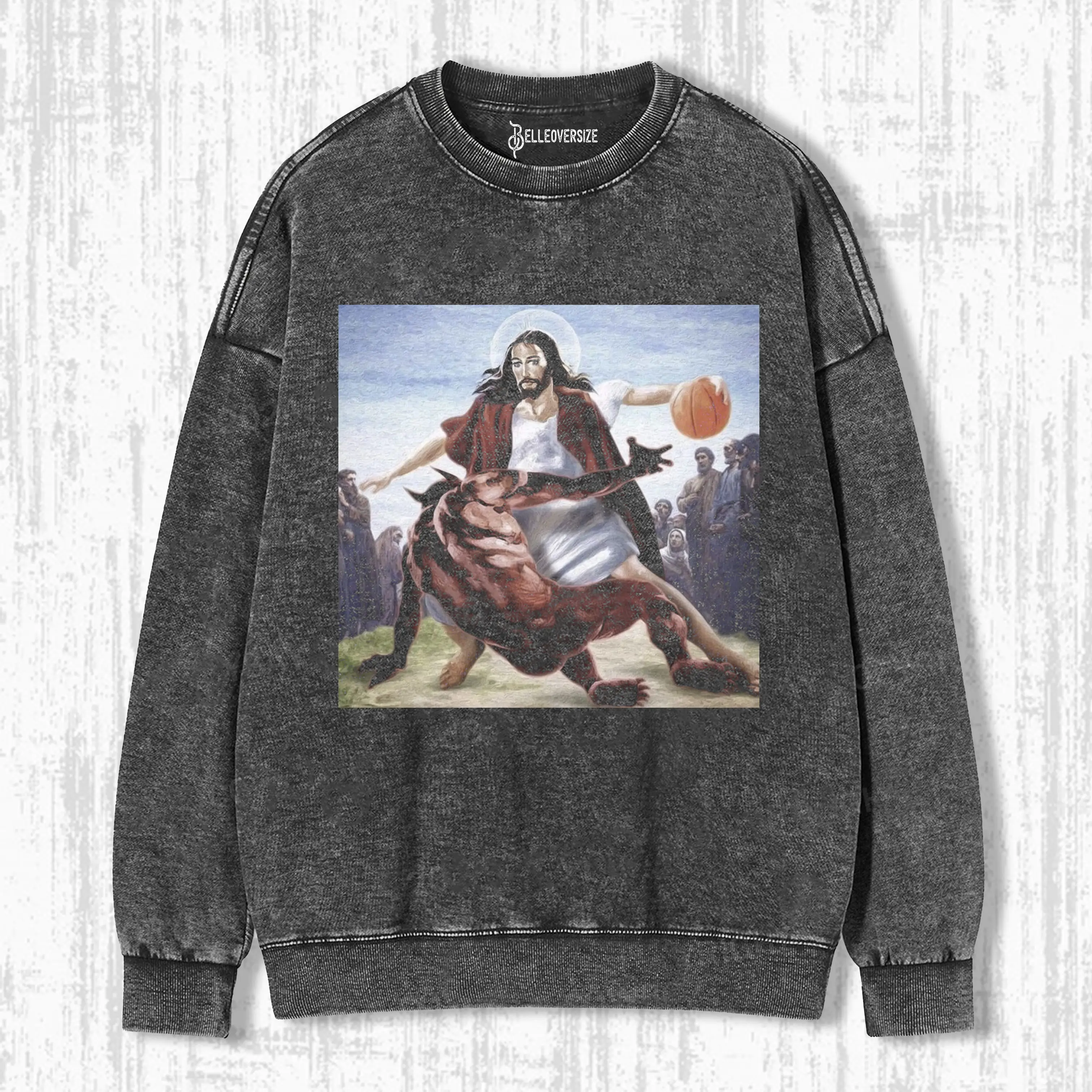 JESUS DRIBBLED THE BALL  SWEATSHIRTS