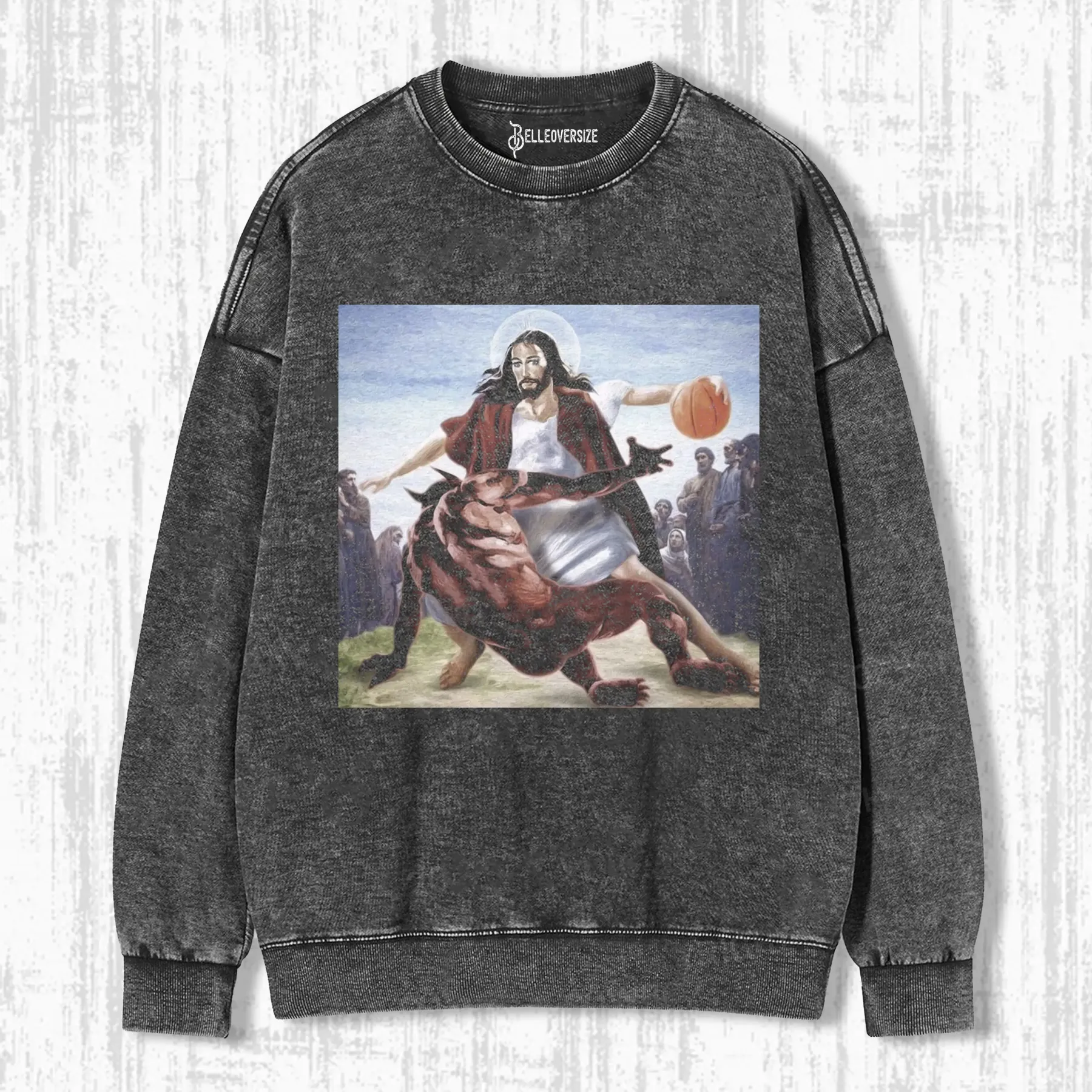 JESUS DRIBBLED THE BALL SWEATSHIRTS