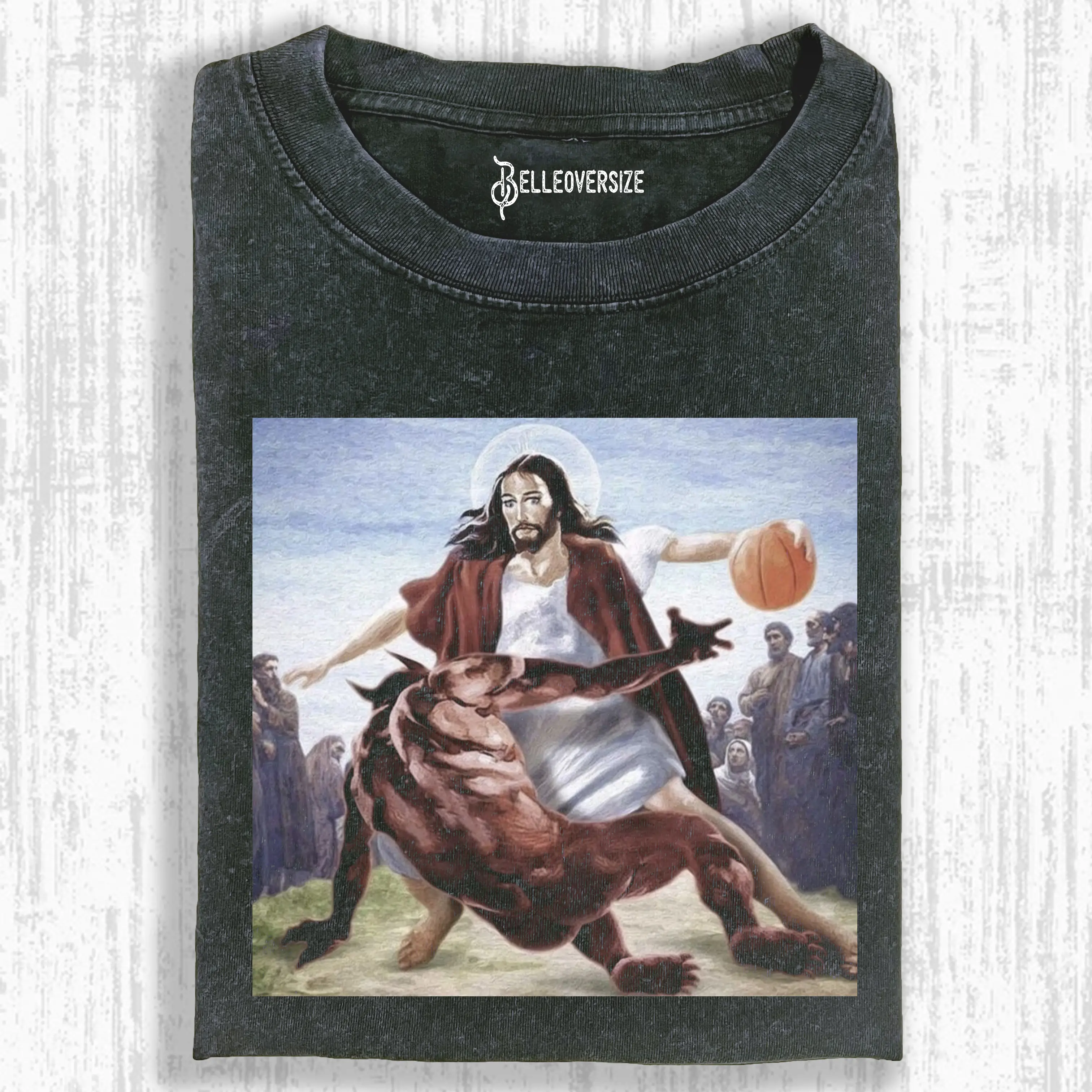 JESUS DRIBBLED THE BALL  T-SHIRT