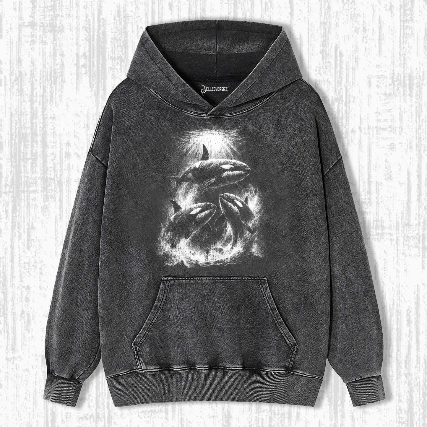 KILLER WHALES VINTAGE HOODIE