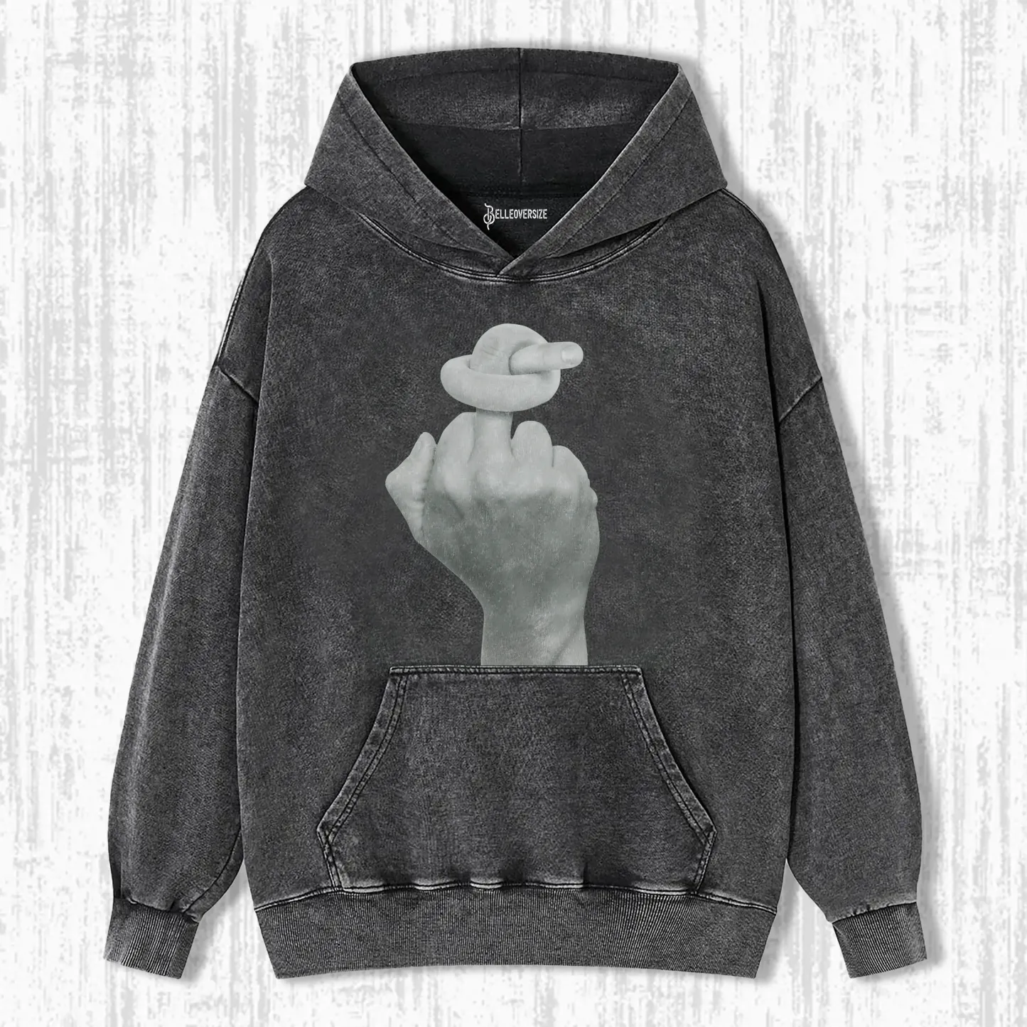 KNOTTED MIDDLE FINGER HOODIE