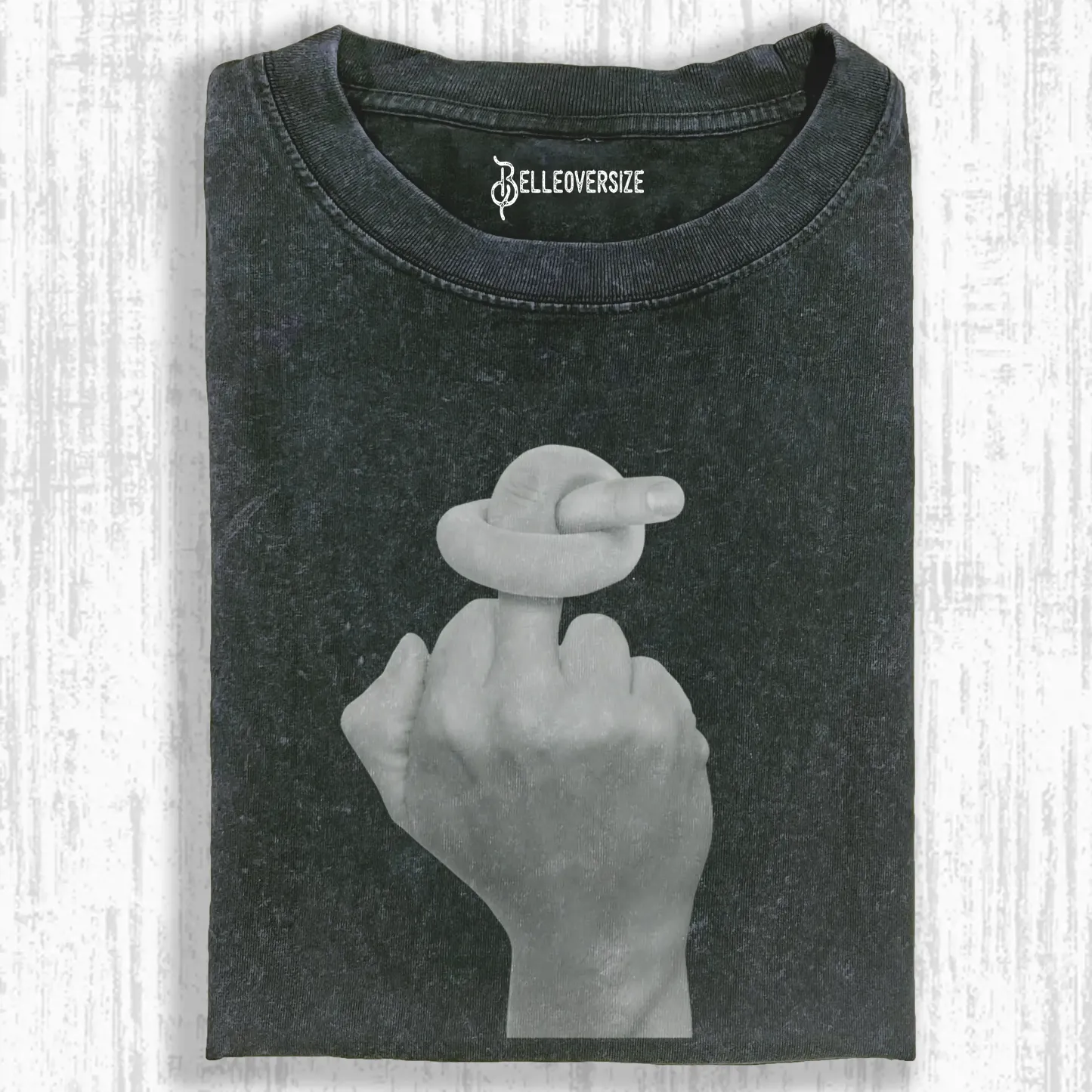 KNOTTED MIDDLE FINGER T-SHIRT