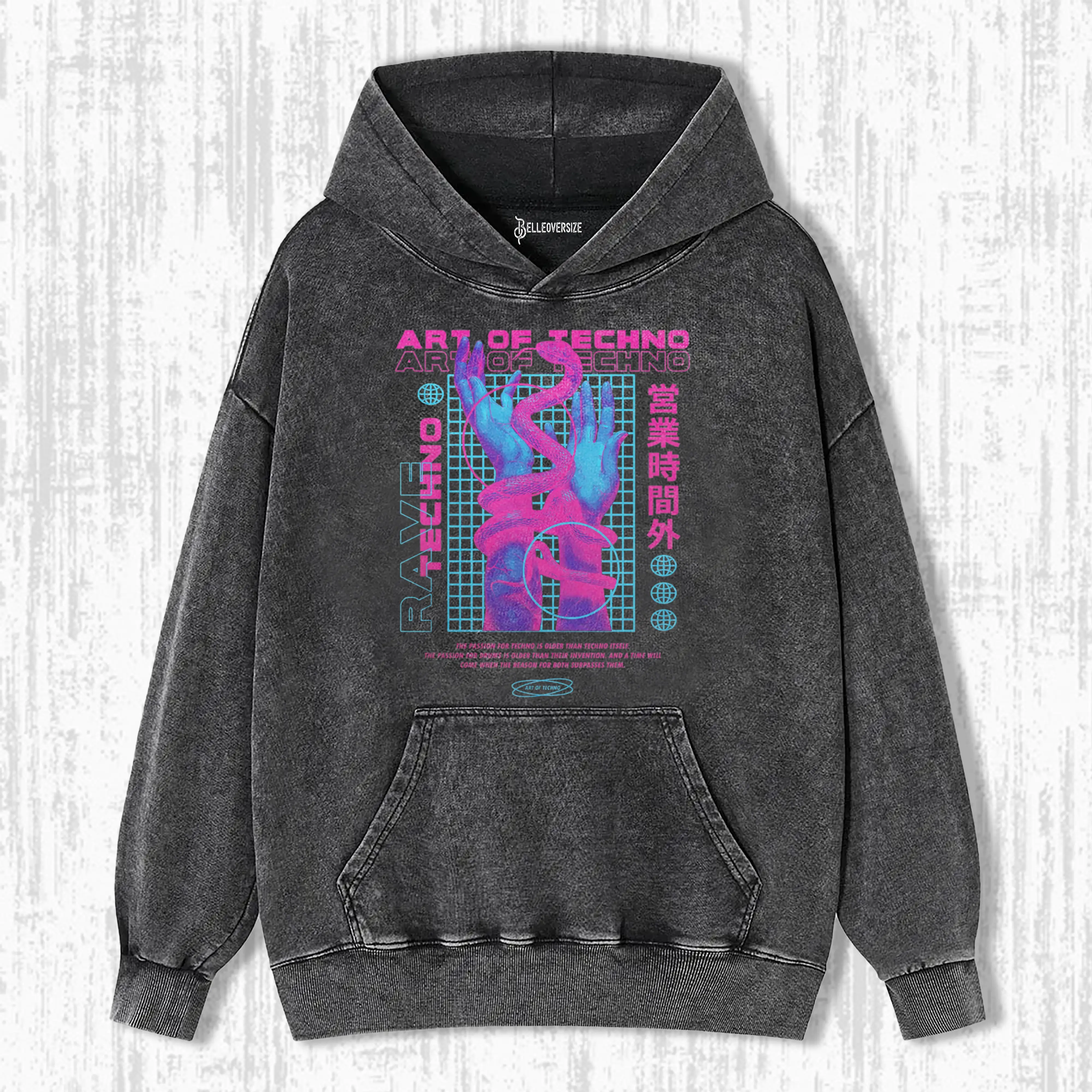 LIVE THE ART OF TECHNO HOODIE