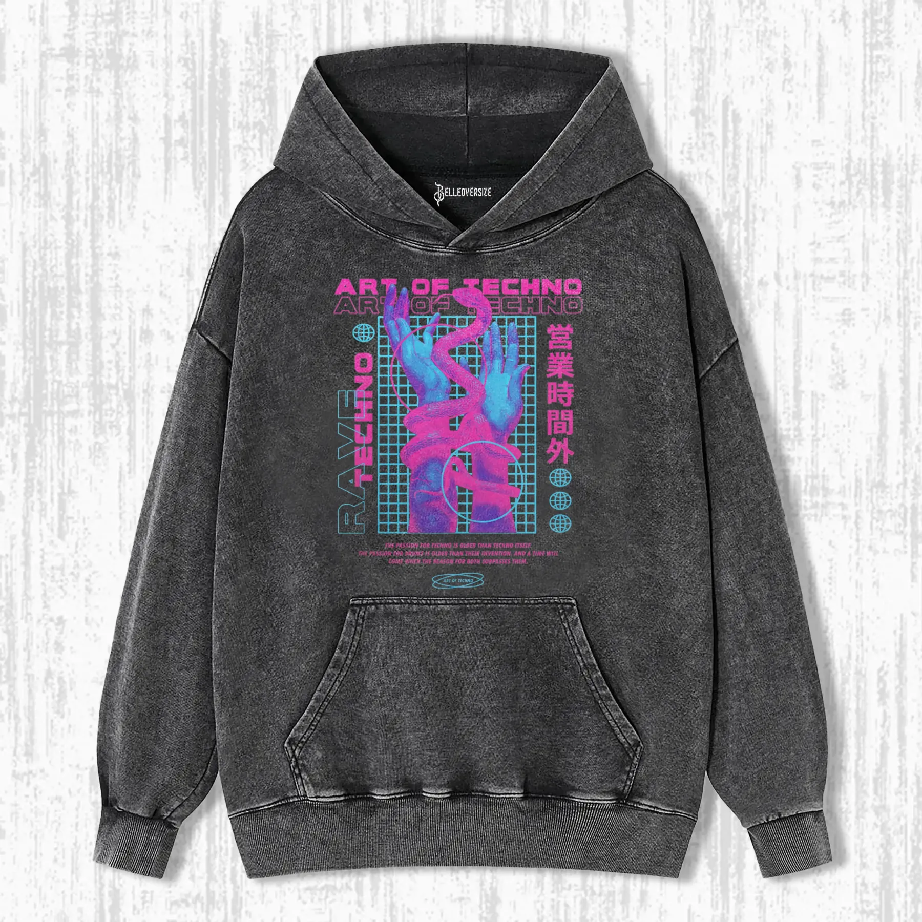 LIVE THE ART OF TECHNO HOODIE