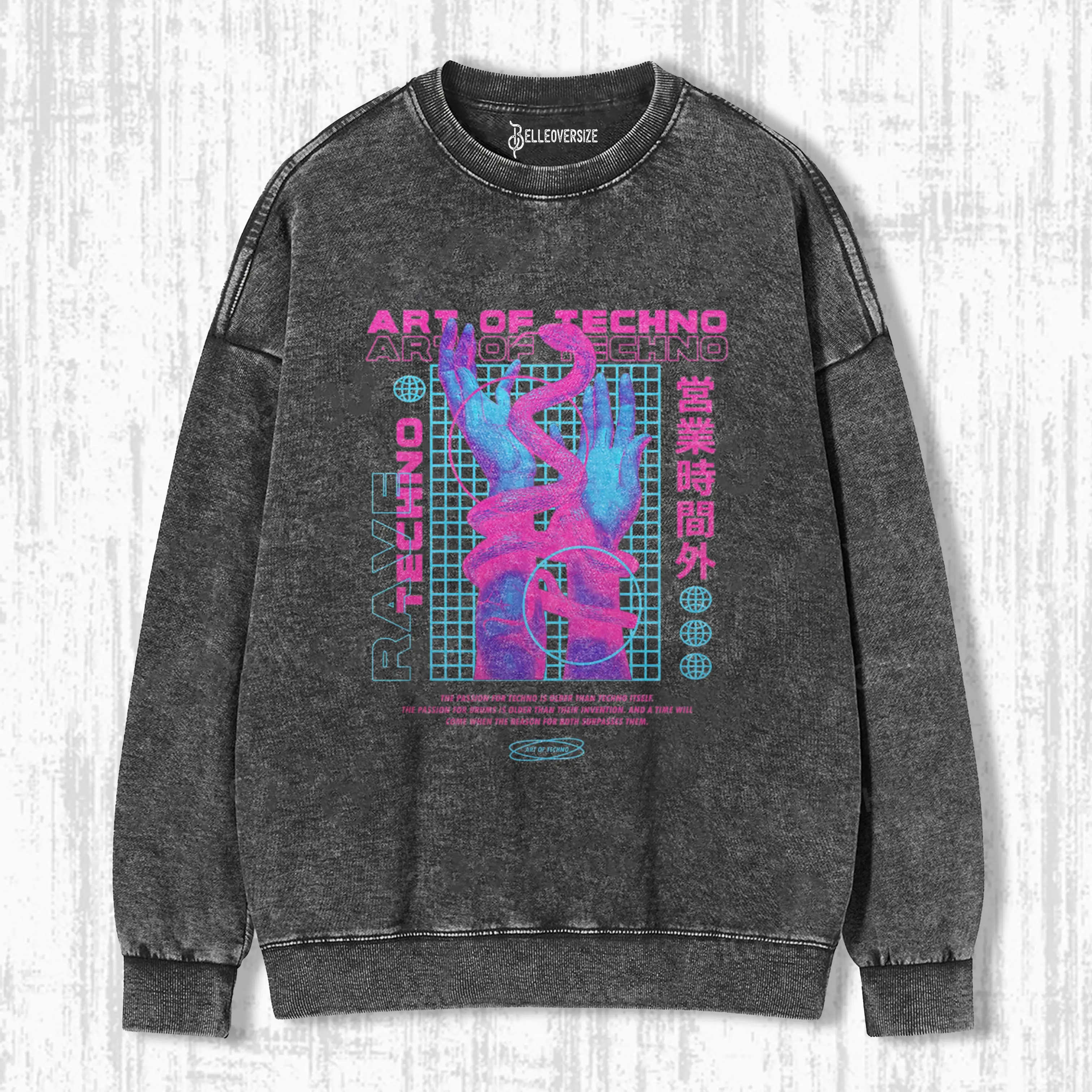LIVE THE ART OF TECHNO SWEATSHIRTS