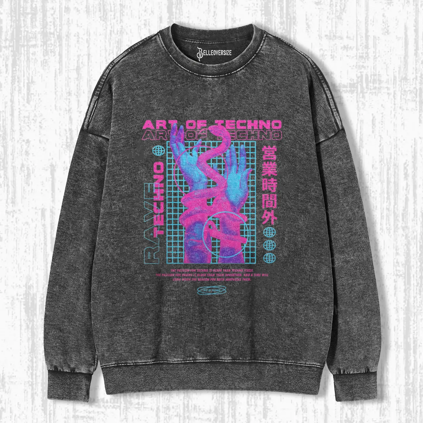 LIVE THE ART OF TECHNO SWEATSHIRTS