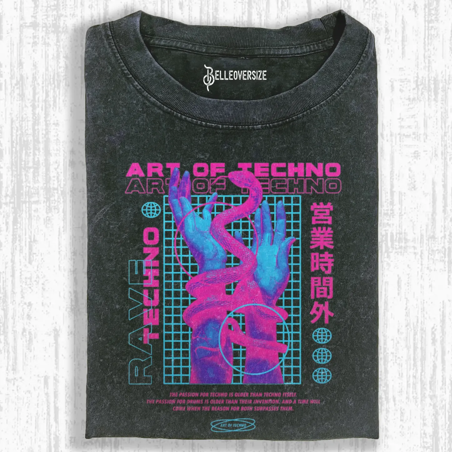 LIVE THE ART OF TECHNO T-SHIRT
