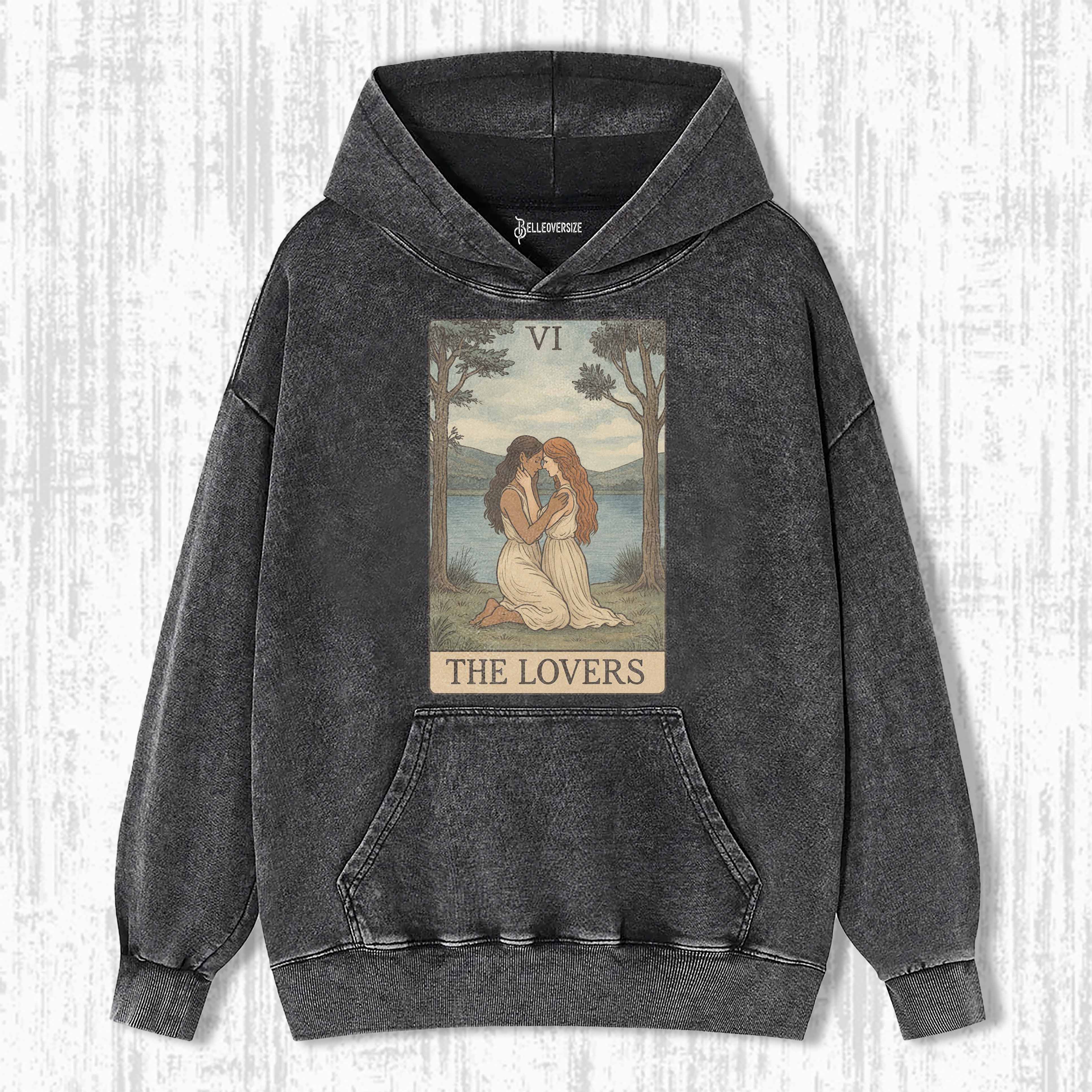 LOVERS TAROT ART HOODIE