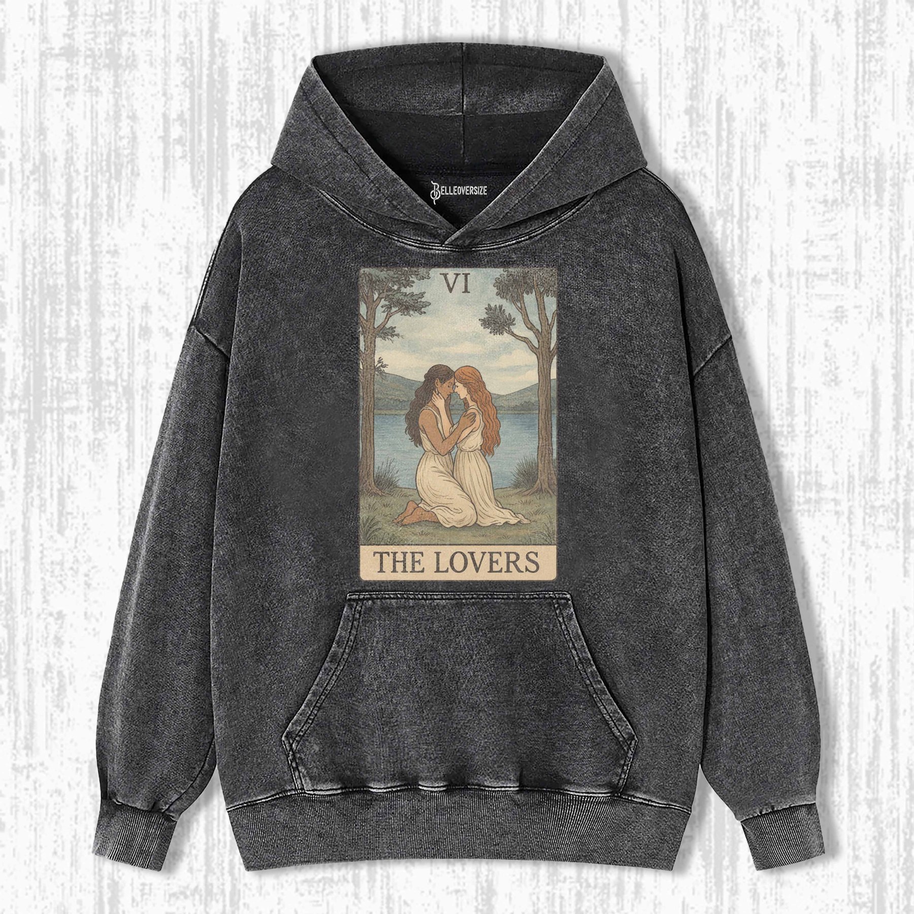LOVERS TAROT ART HOODIE