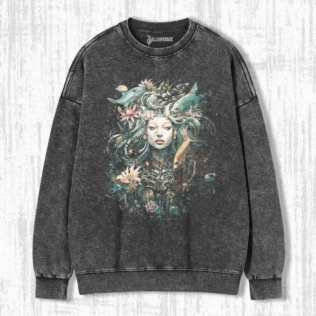 MERMAIDCORE FANTASY MEDUSA LONG SLEEVE SWEATSHIRTS