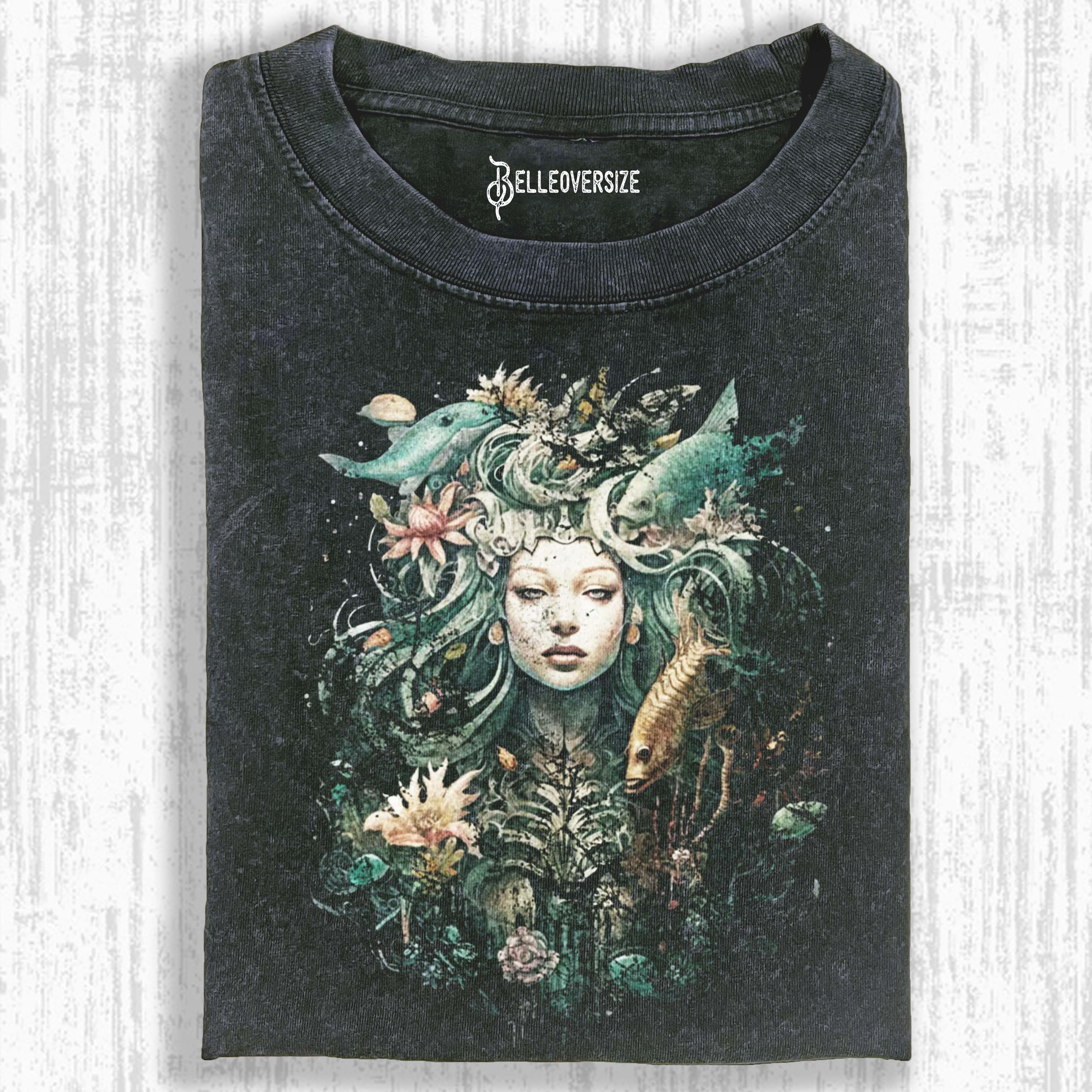 MERMAIDCORE FANTASY MEDUSA LONG SLEEVE T-SHIRT