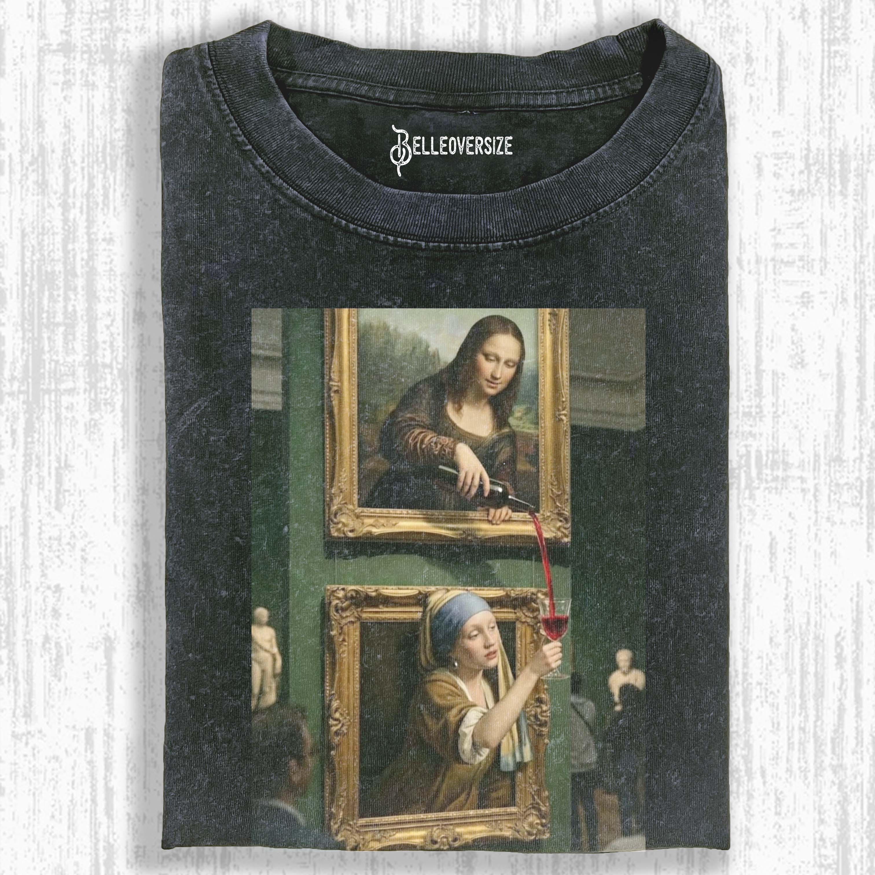 MONA LISA & GIRL WITH A PEARL EARRING T-SHIRT 
