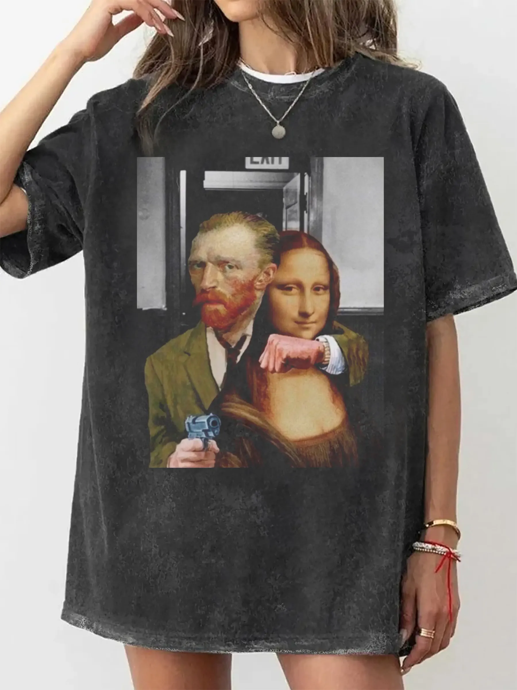 MONA LISA VAN GOGH HOSTAGE T-SHIRT