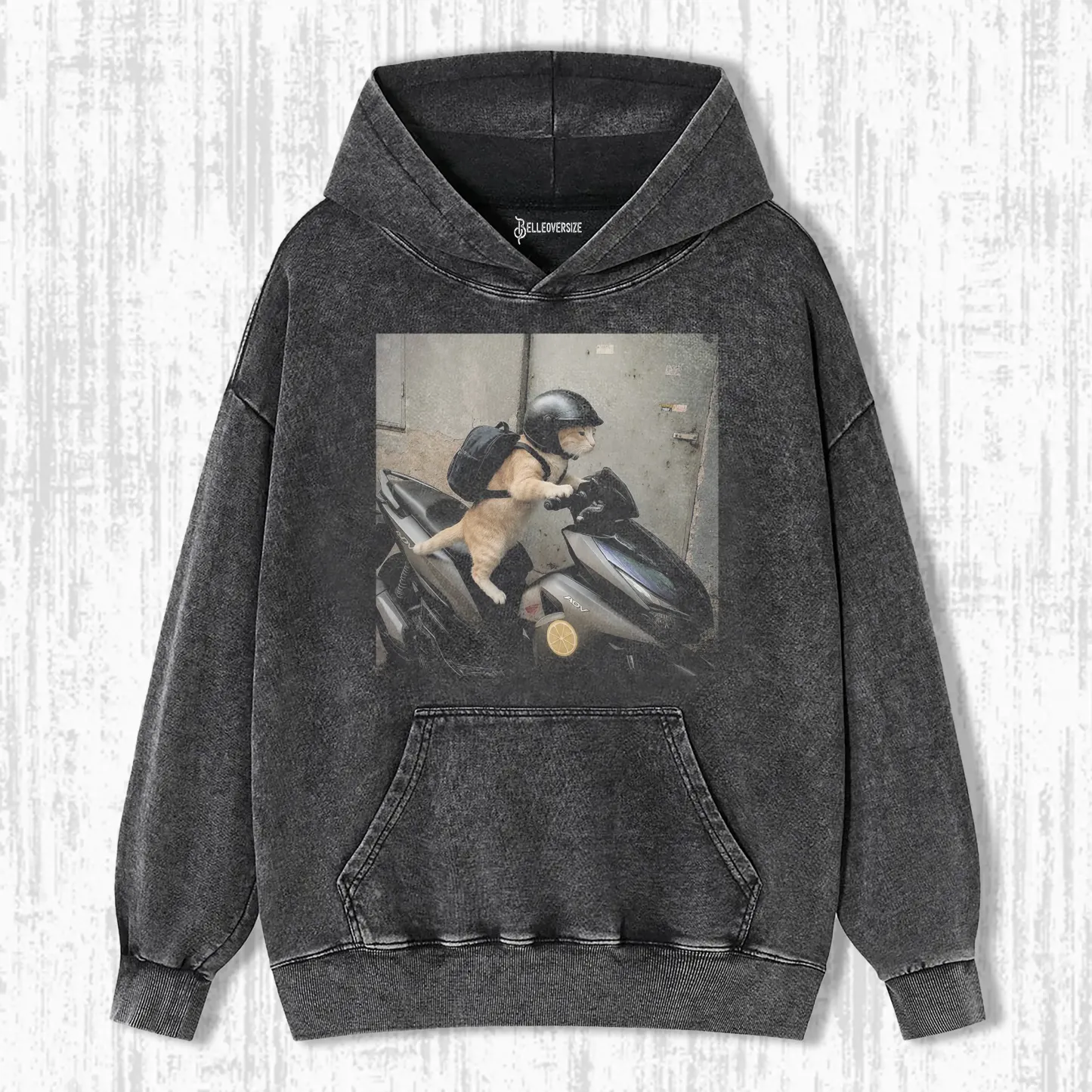 MOTORCYCLE CAT HOODIE