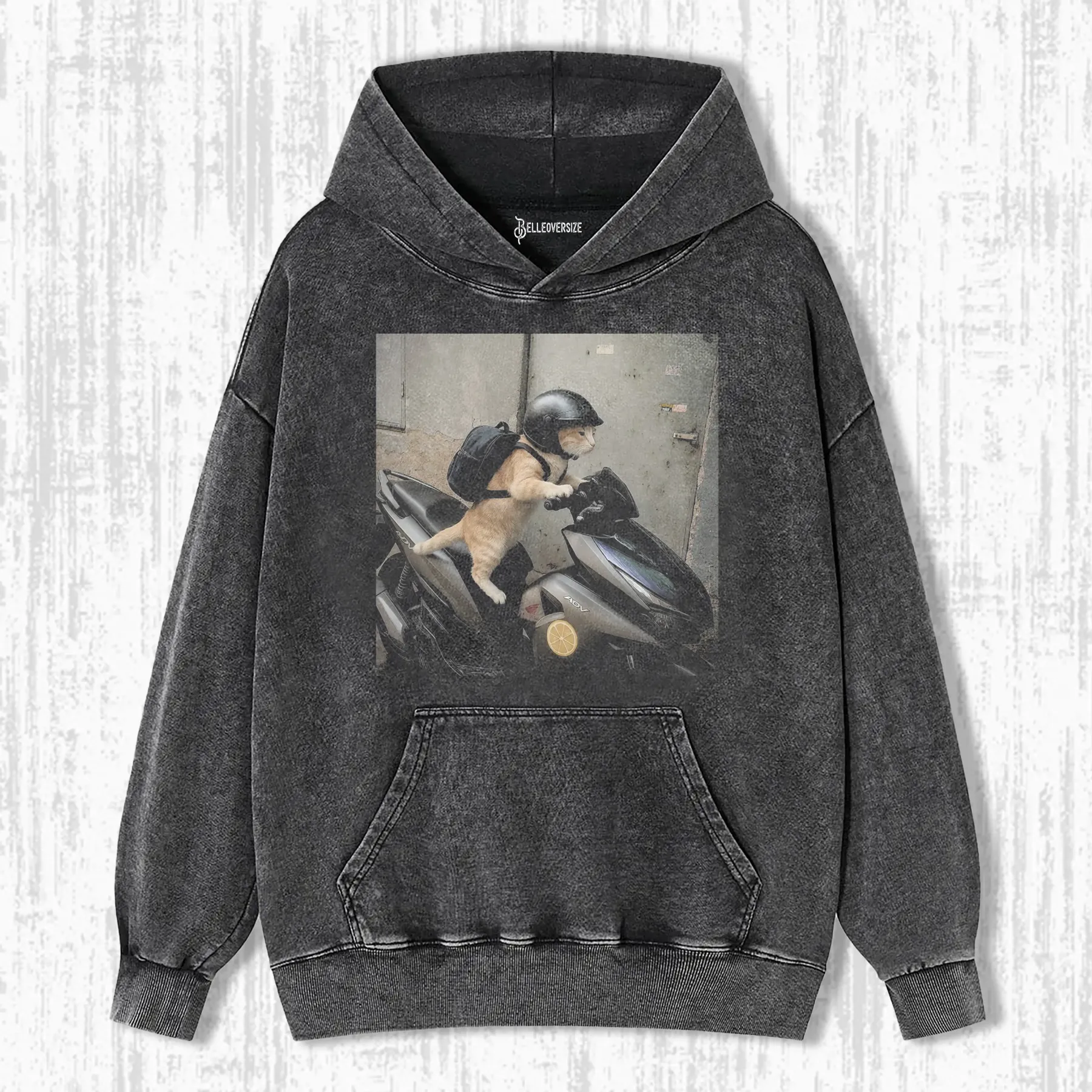 MOTORCYCLE CAT HOODIE
