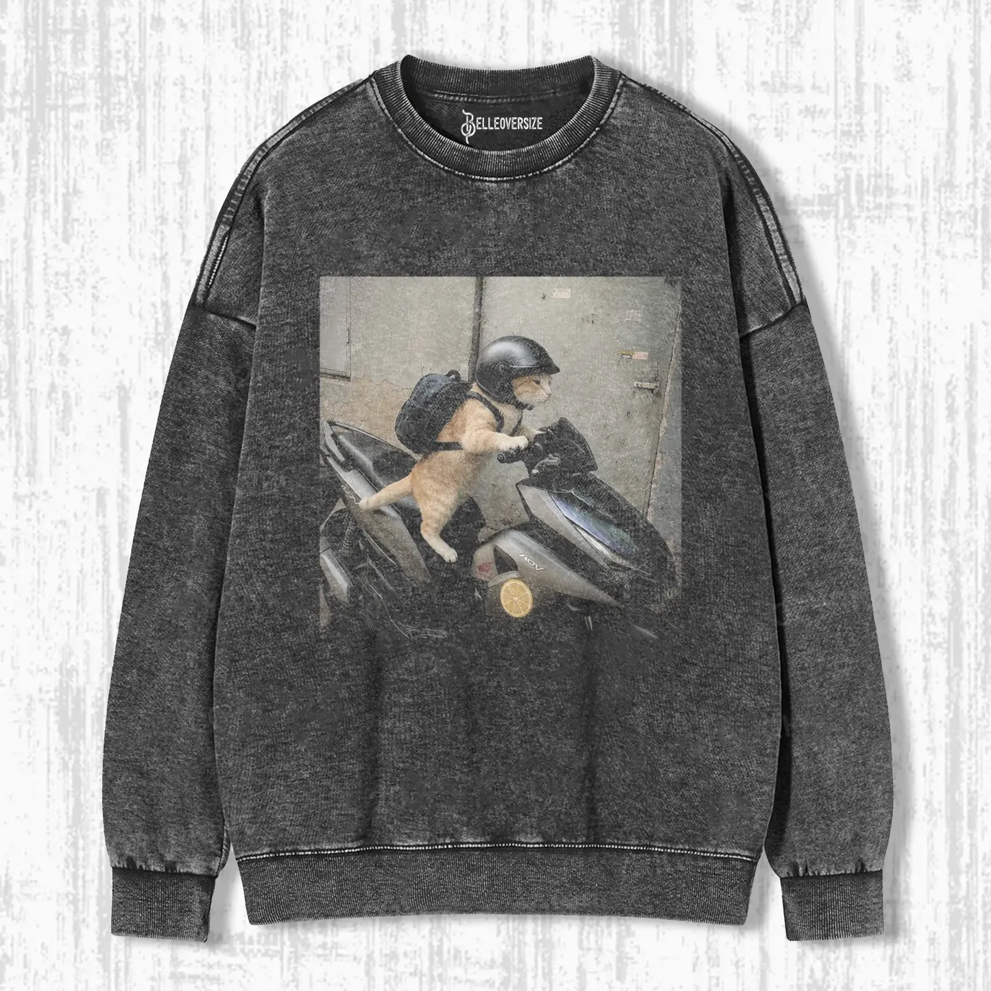 MOTORCYCLE CAT SWEATSHIRTS
