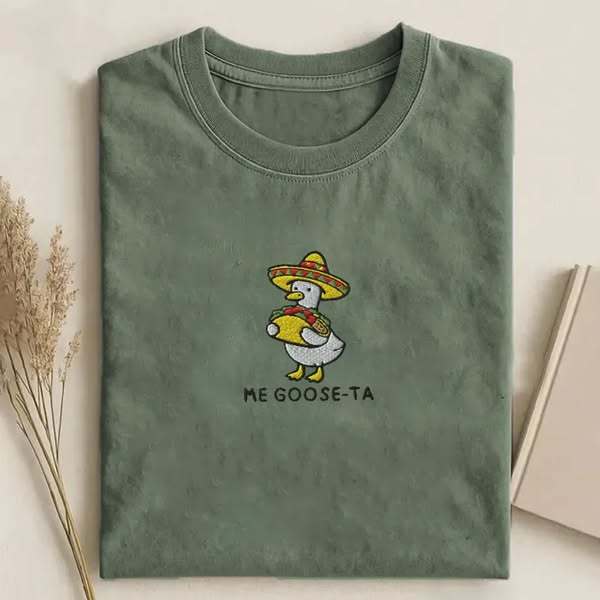Mexican Goose Embroidered T-Shirt