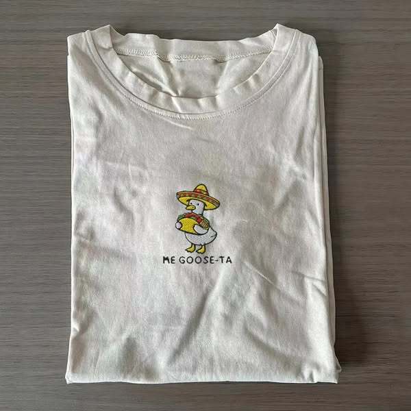 Mexican Goose Embroidered T-Shirt