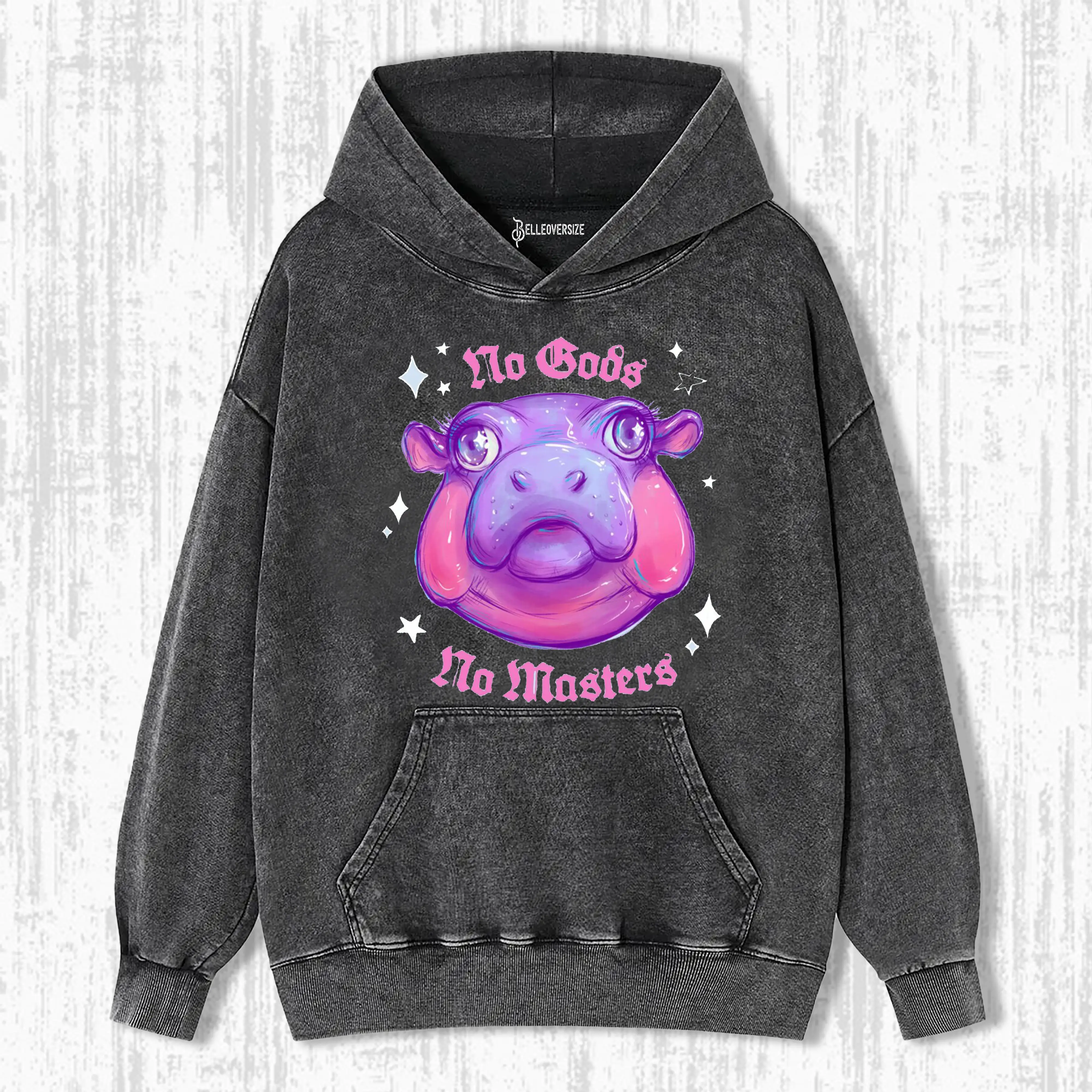 NO GODS NO MASTERS JUST MOO DENG HOODIE