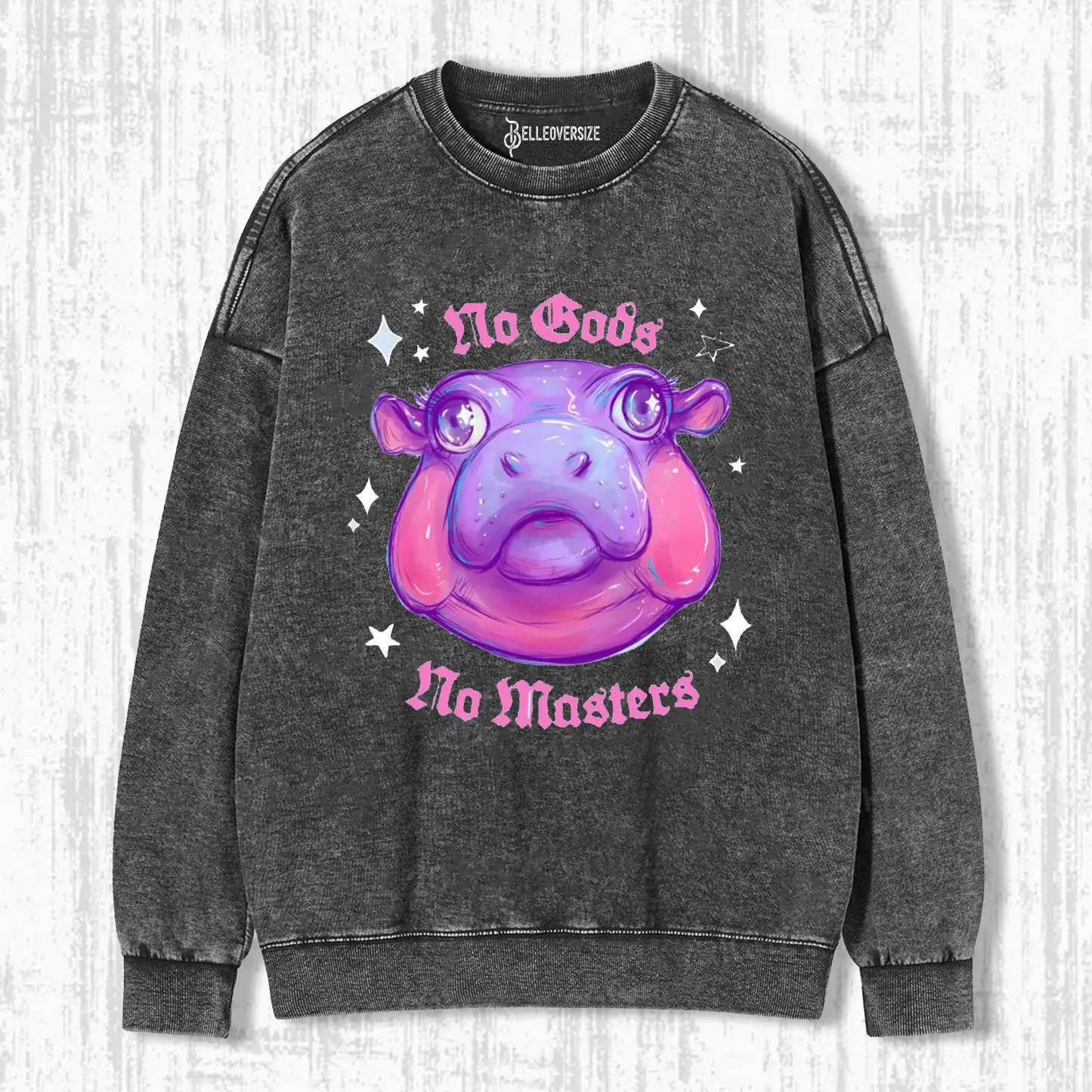 NO GODS NO MASTERS JUST MOO DENG SWEATSHIRTS