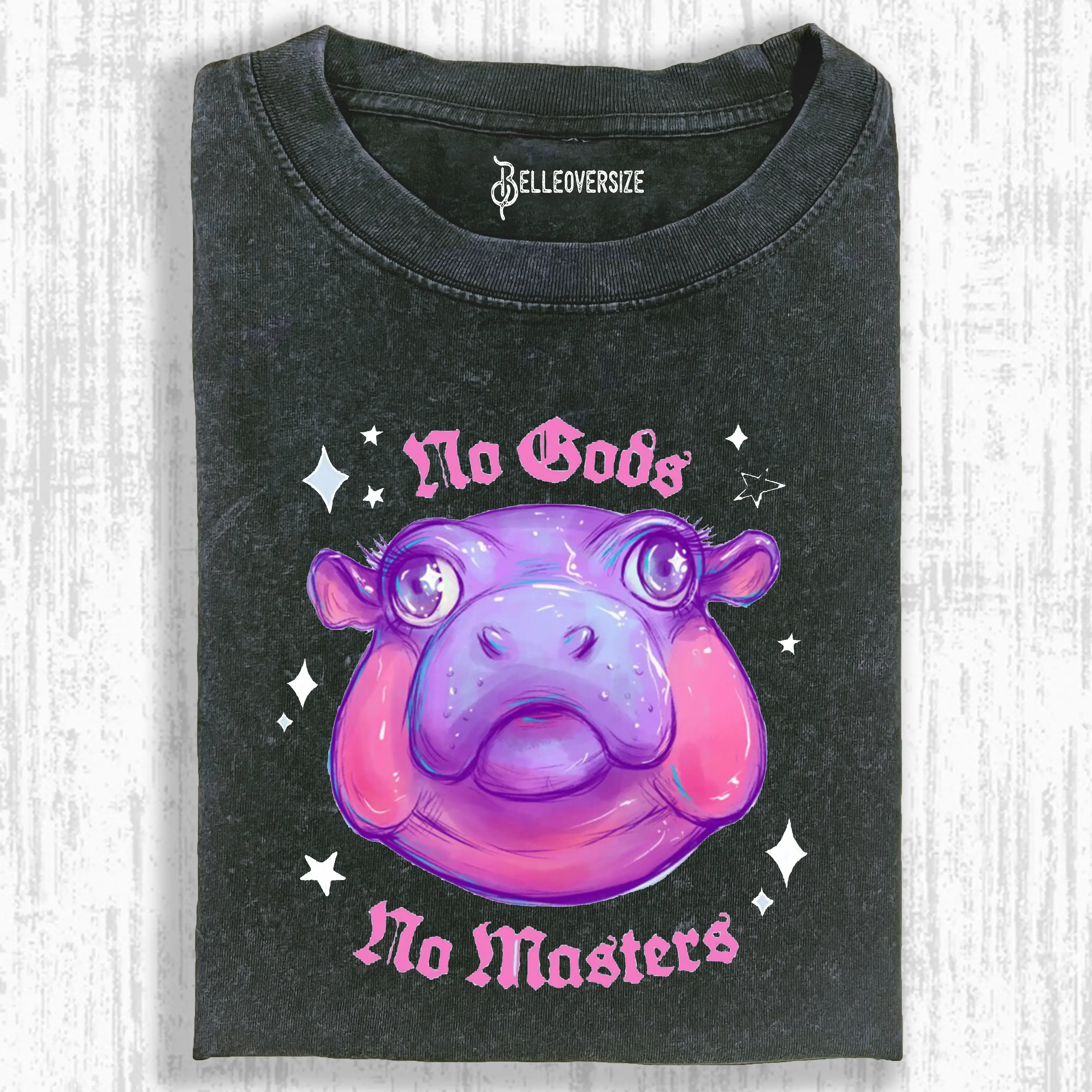 NO GODS NO MASTERS JUST MOO DENG TEE
