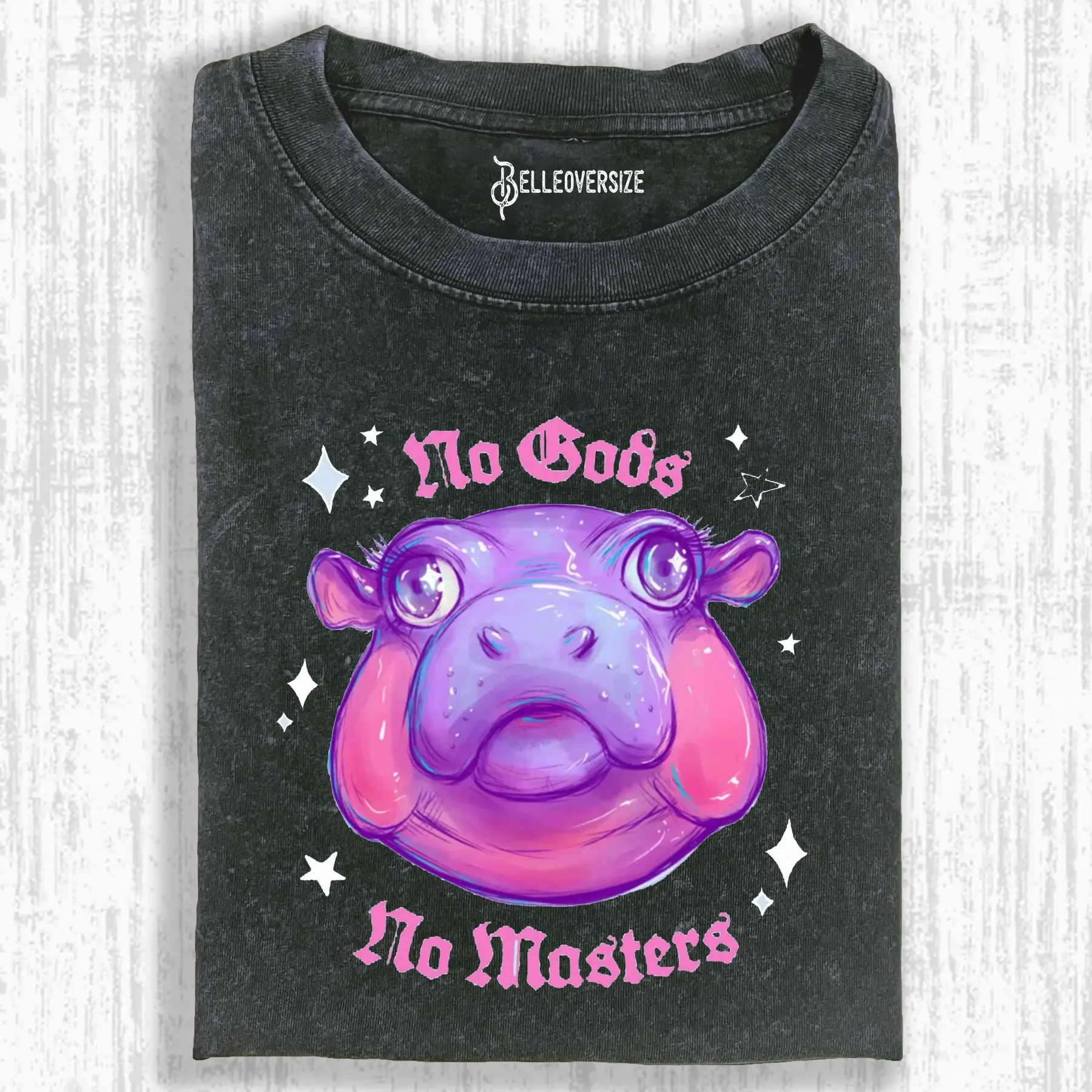 NO GODS NO MASTERS JUST MOO DENG TEE