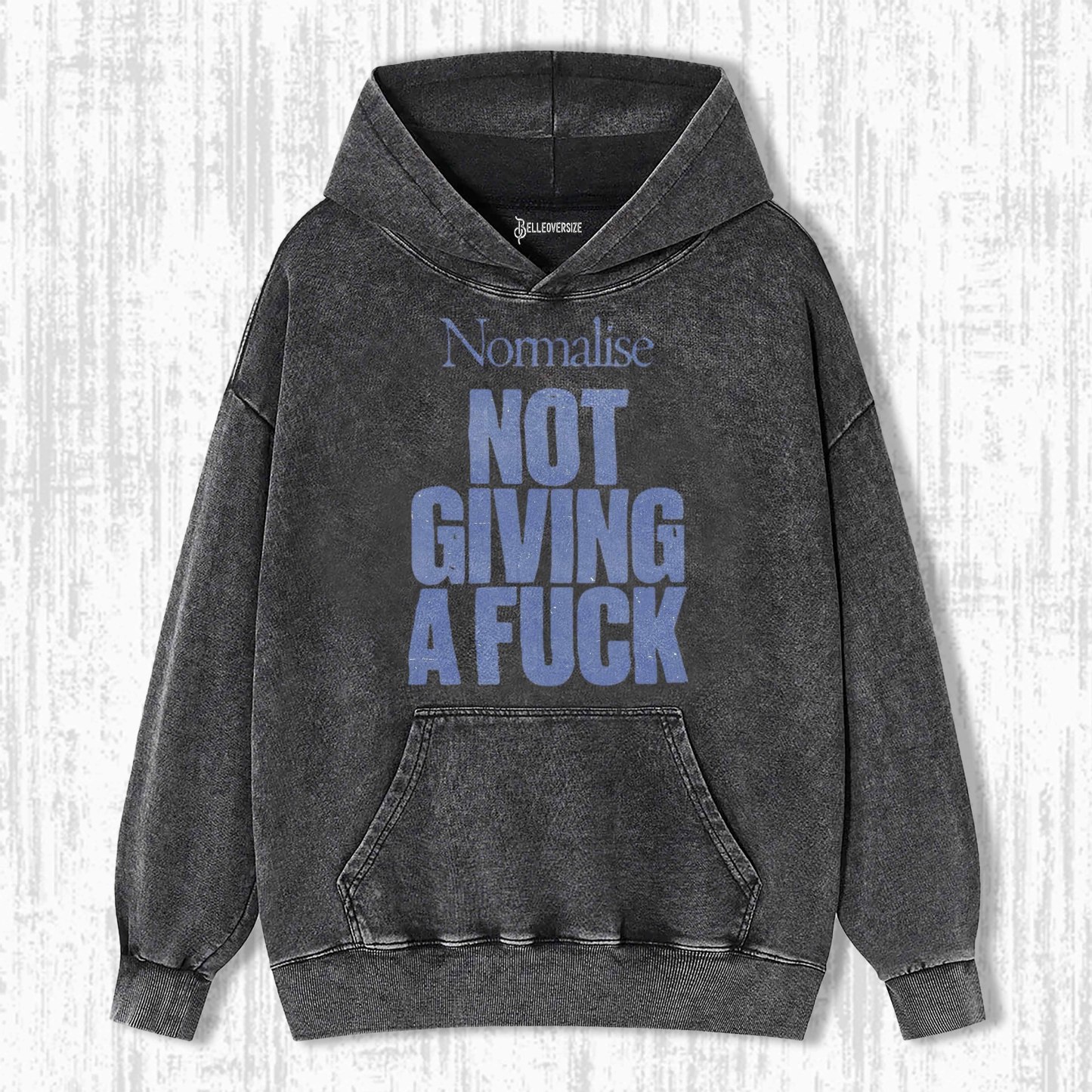 NORMALISE NOT GIVING A FUCK HOODIE