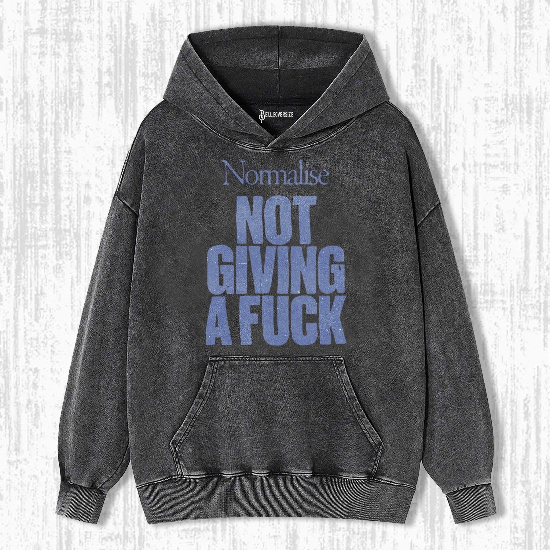 NORMALISE NOT GIVING A FUCK HOODIE