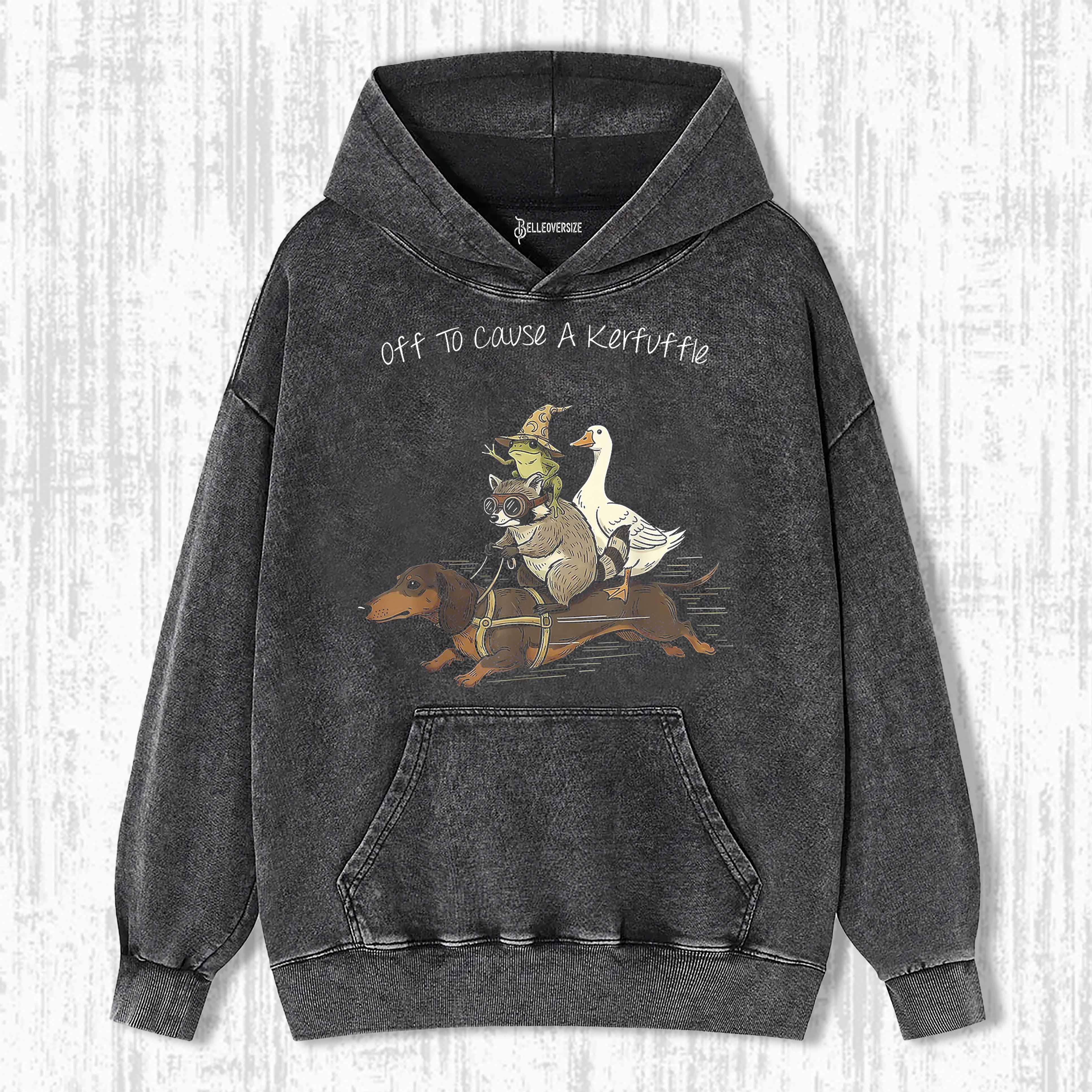 OFF TO CAUSE A KERFUFFLE HOODIE