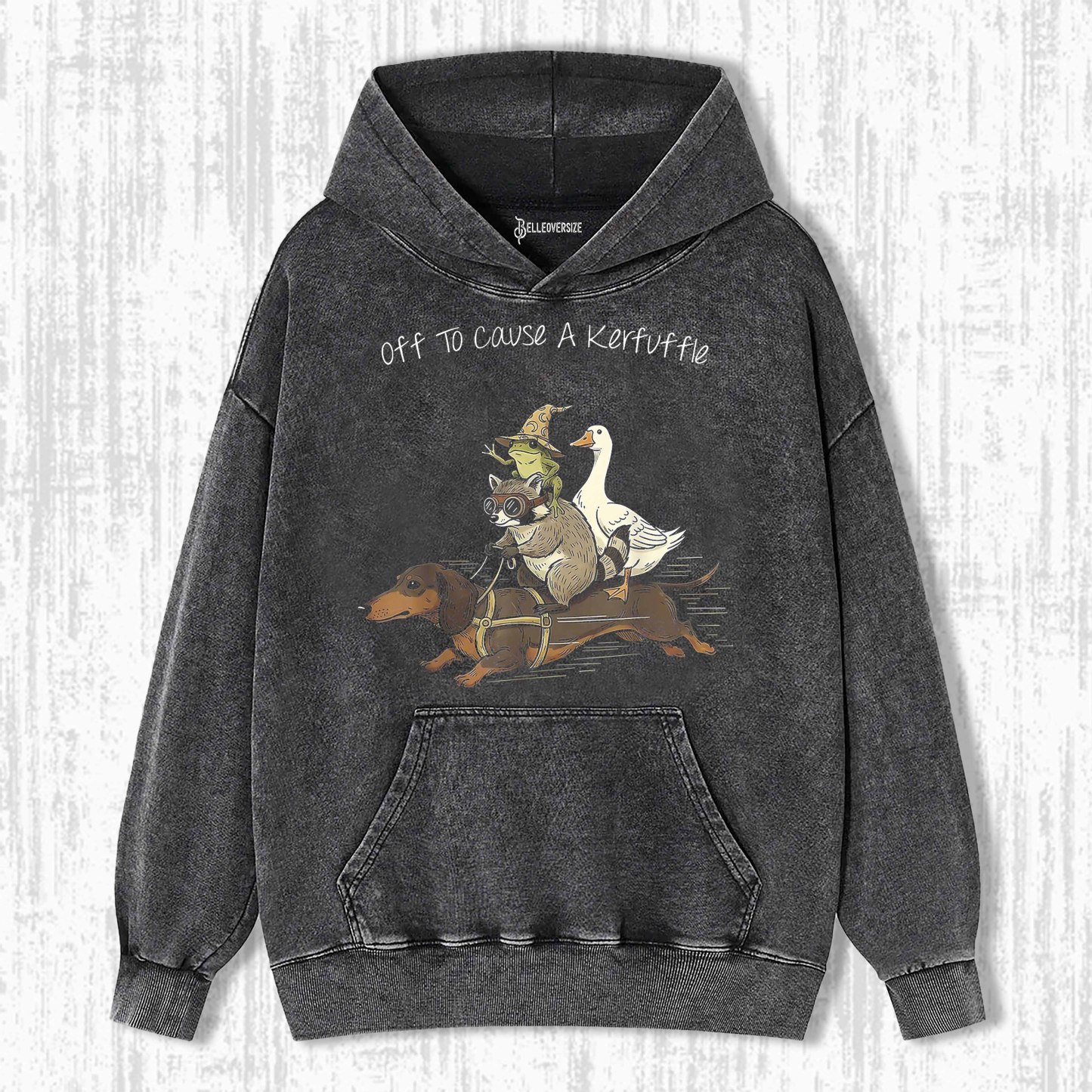 OFF TO CAUSE A KERFUFFLE HOODIE