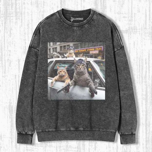 OUTLAW CAT SWEATSHIRTS