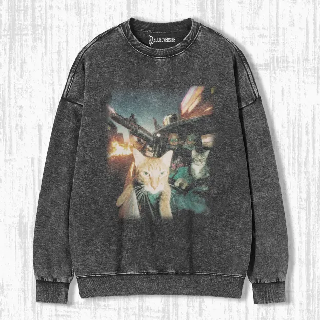 OUTLAW CAT SWEATSHIRTS