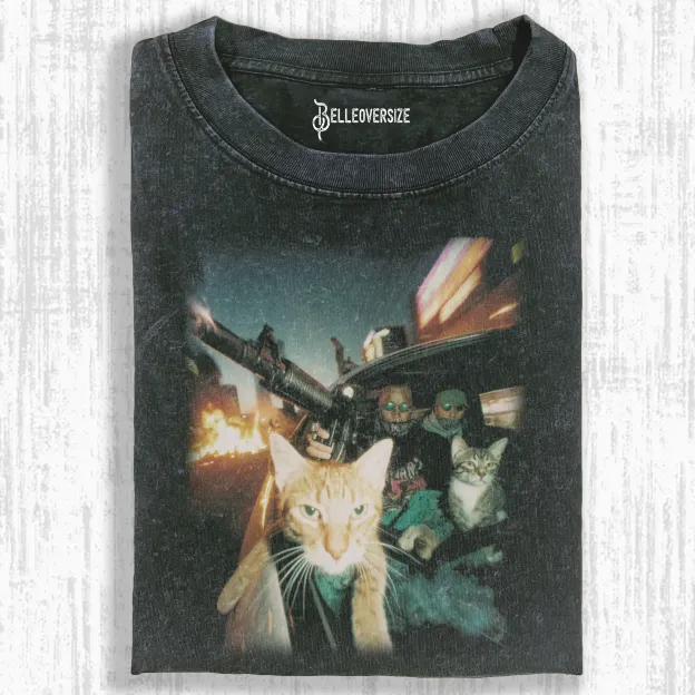 OUTLAW CAT  T-SHIRT