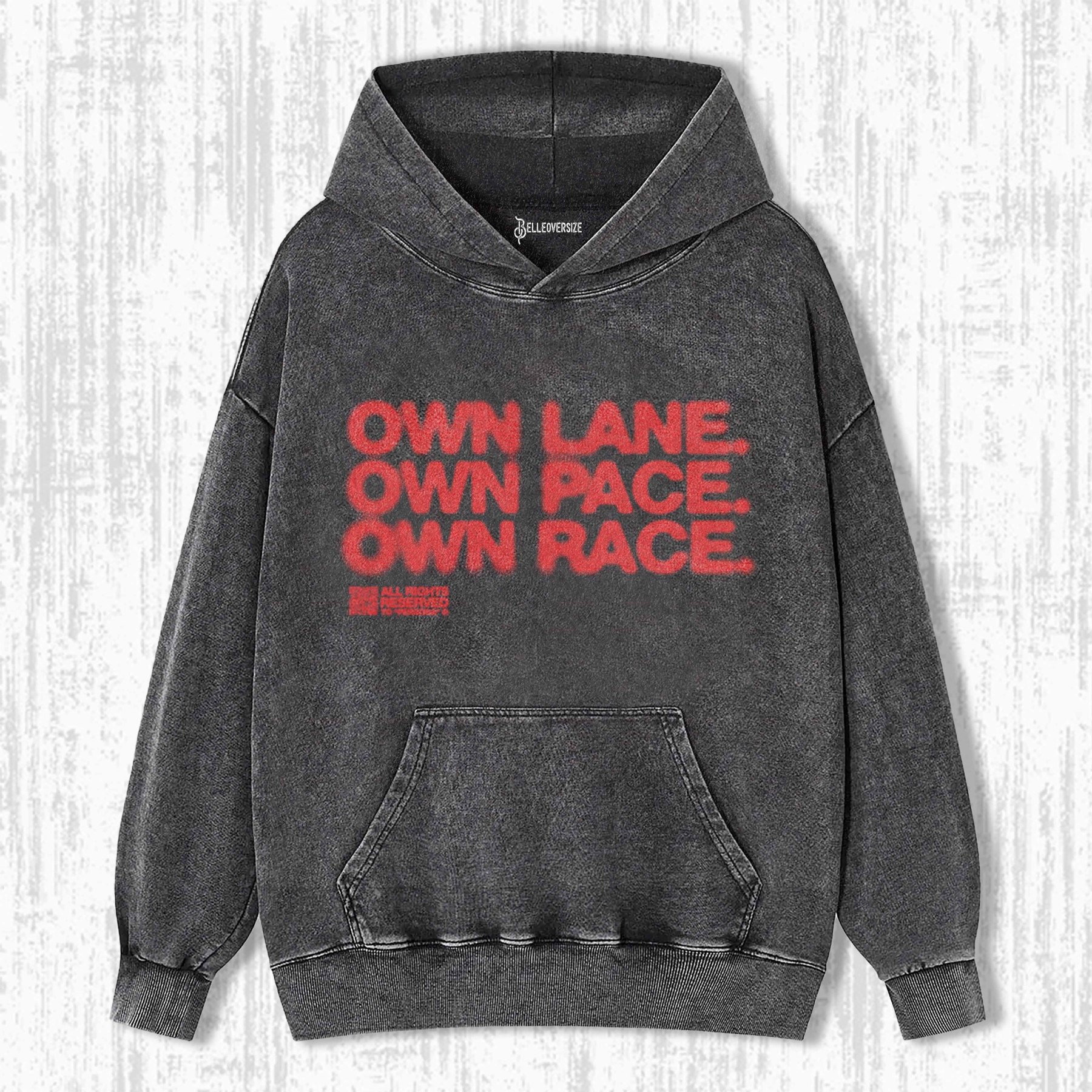 OWN LANE OWN PACE OWN RACE HOODIE