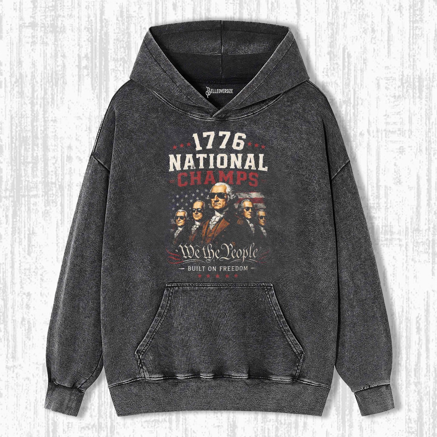 PATRIOTIC USA FOUNDING FATHERS HOODIE