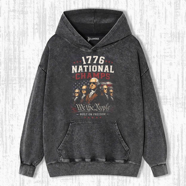PATRIOTIC USA FOUNDING FATHERS HOODIE