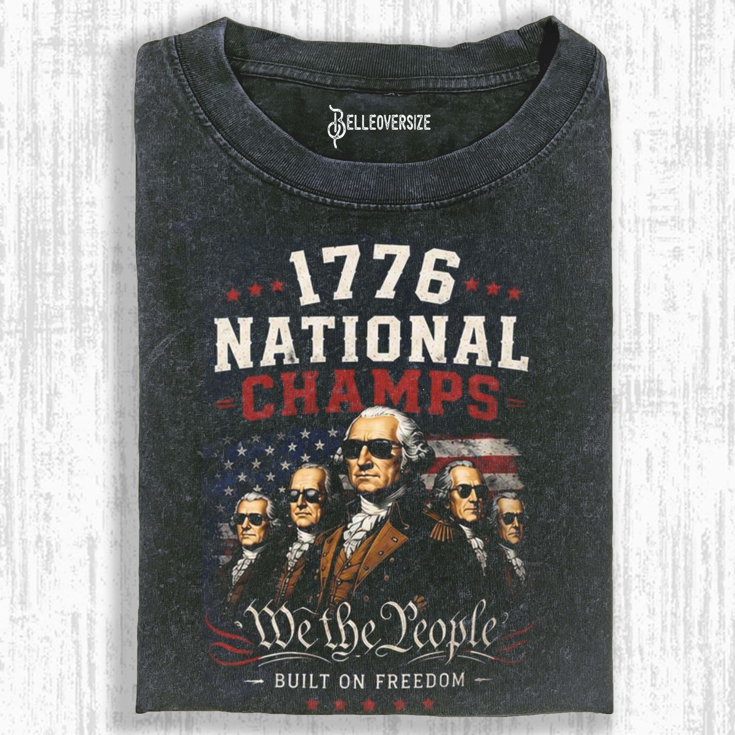 PATRIOTIC USA FOUNDING FATHERS T-SHIRT