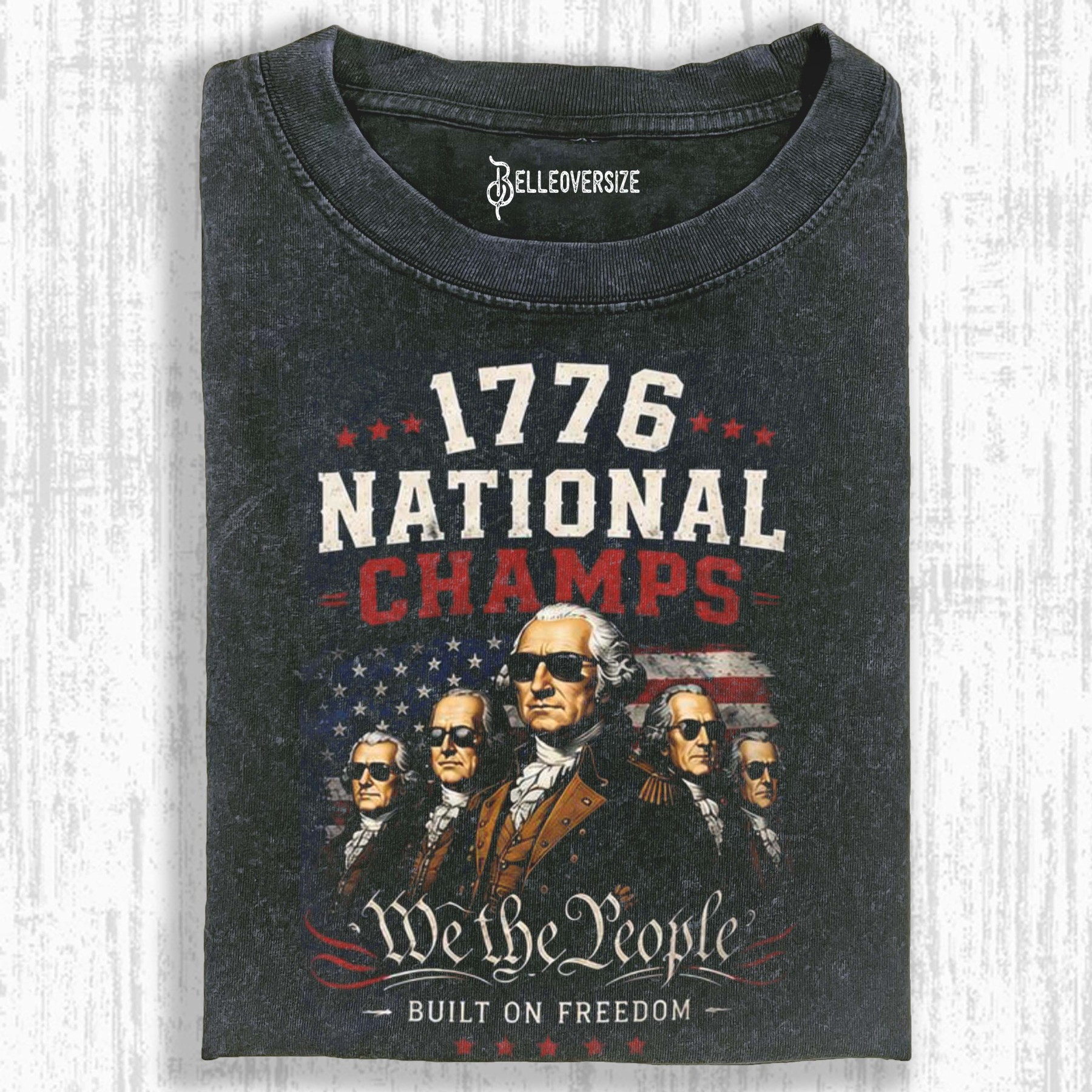 PATRIOTIC USA FOUNDING FATHERS T-SHIRT